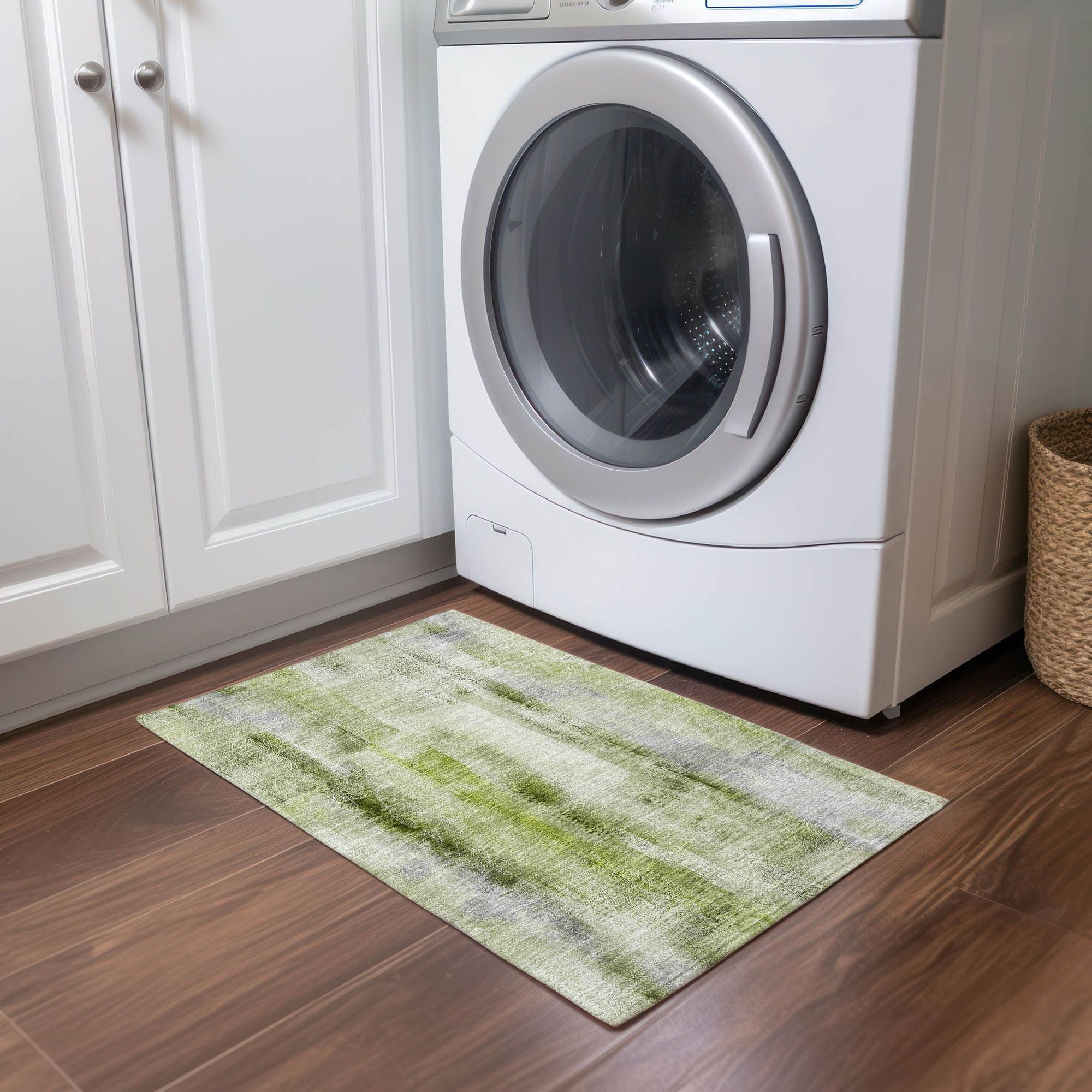 Machine Made ACN537 Sage Green Rugs #color_sage green