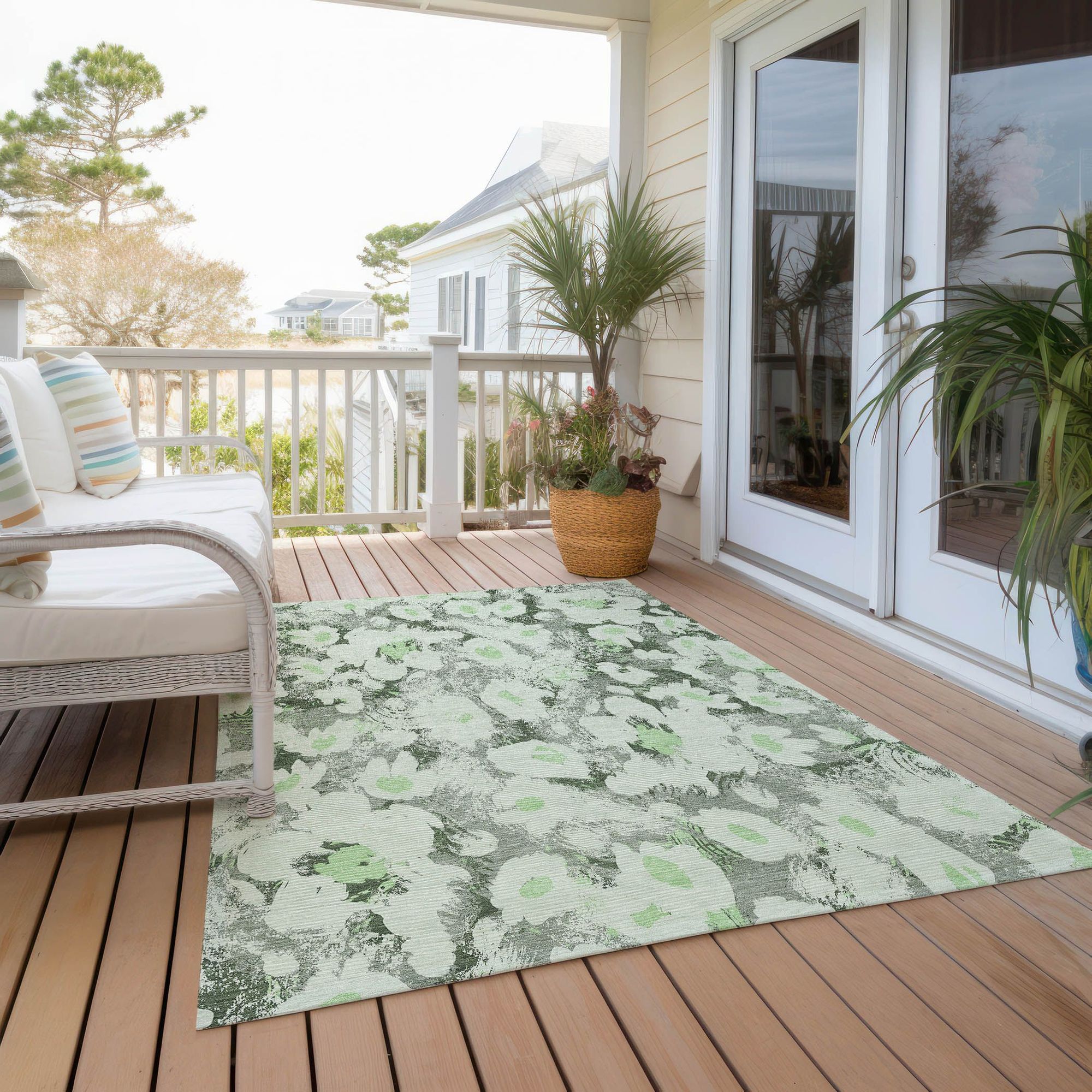 Machine Made ACN538 Aloe Green Rugs #color_aloe green