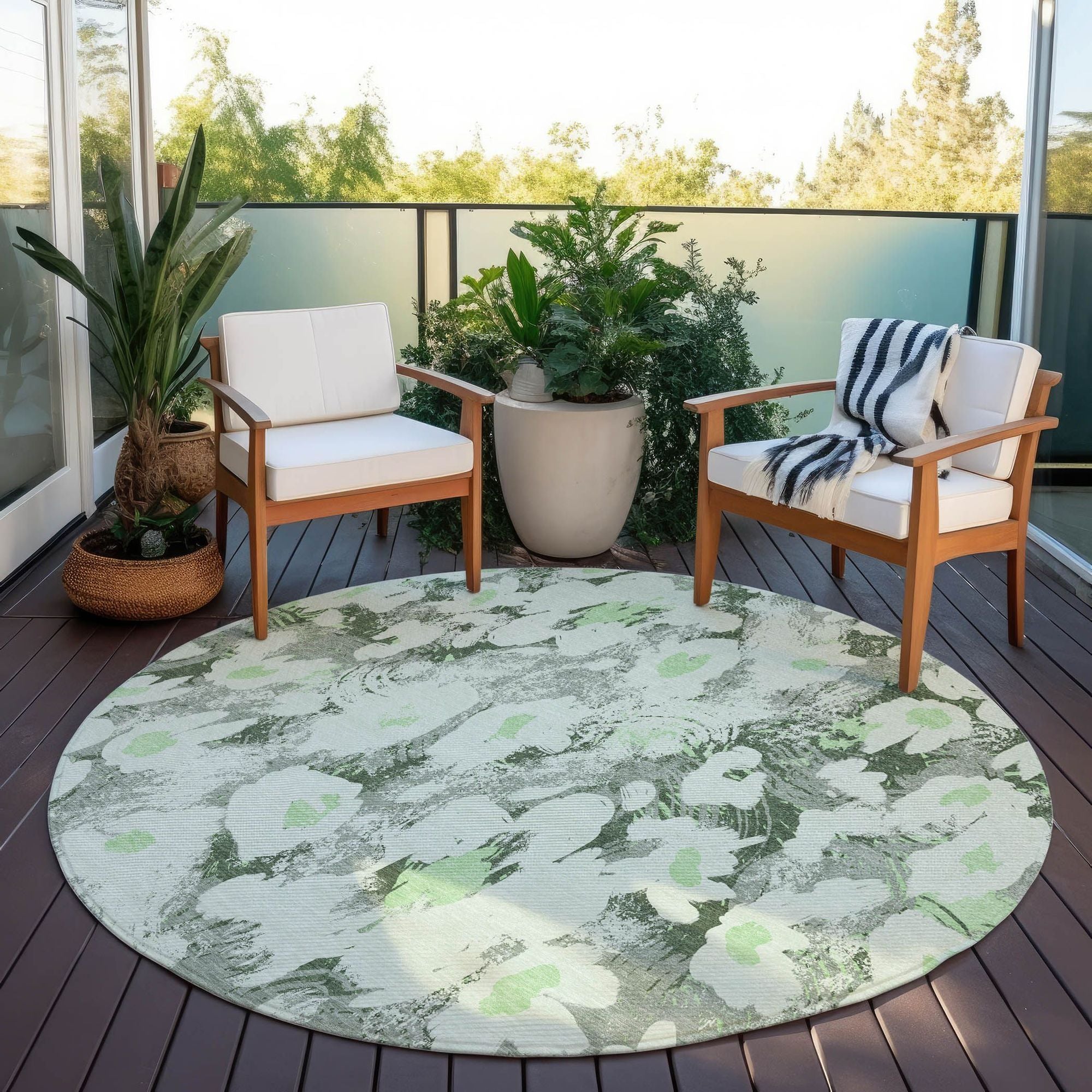 Machine Made ACN538 Aloe Green Rugs #color_aloe green