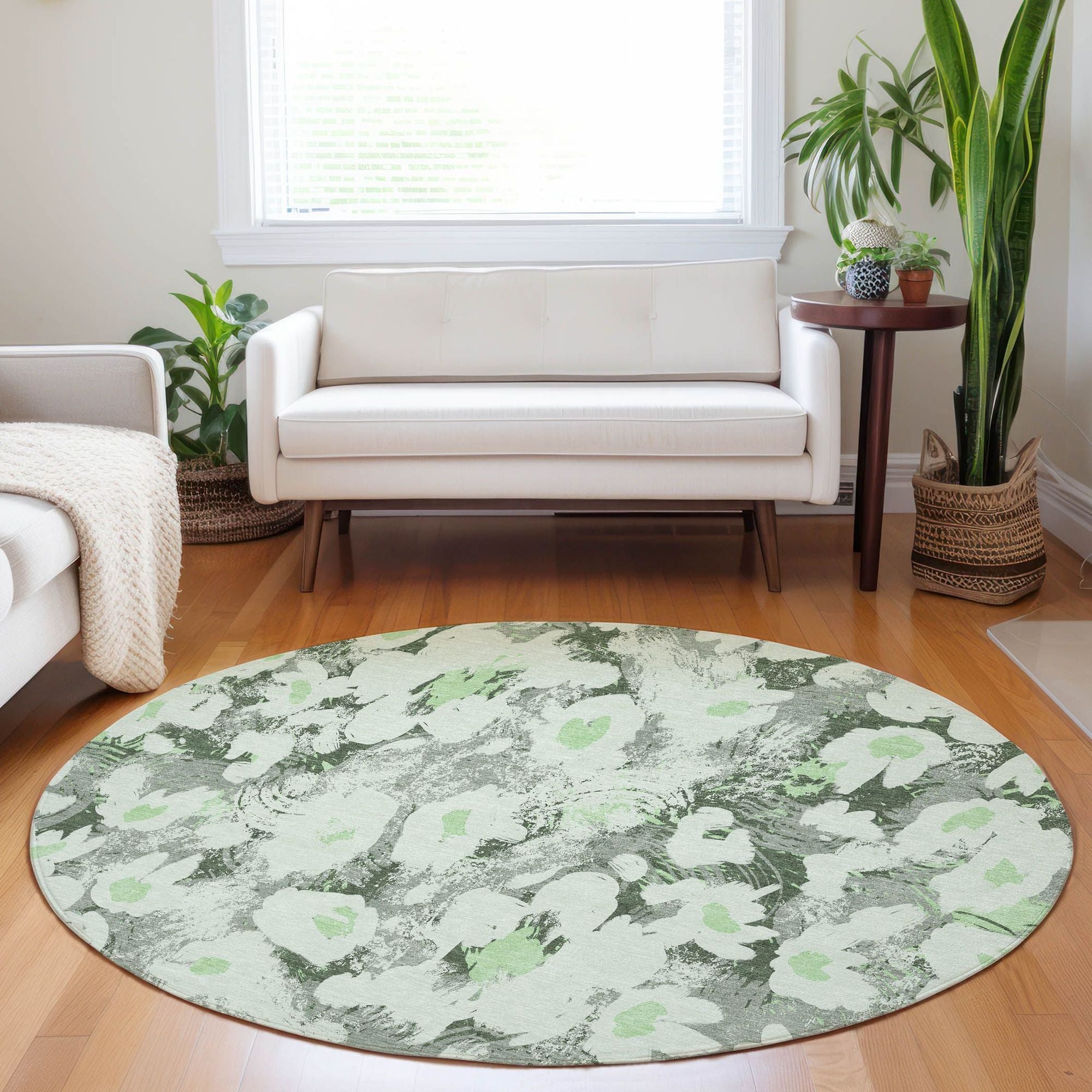 Machine Made ACN538 Aloe Green Rugs #color_aloe green