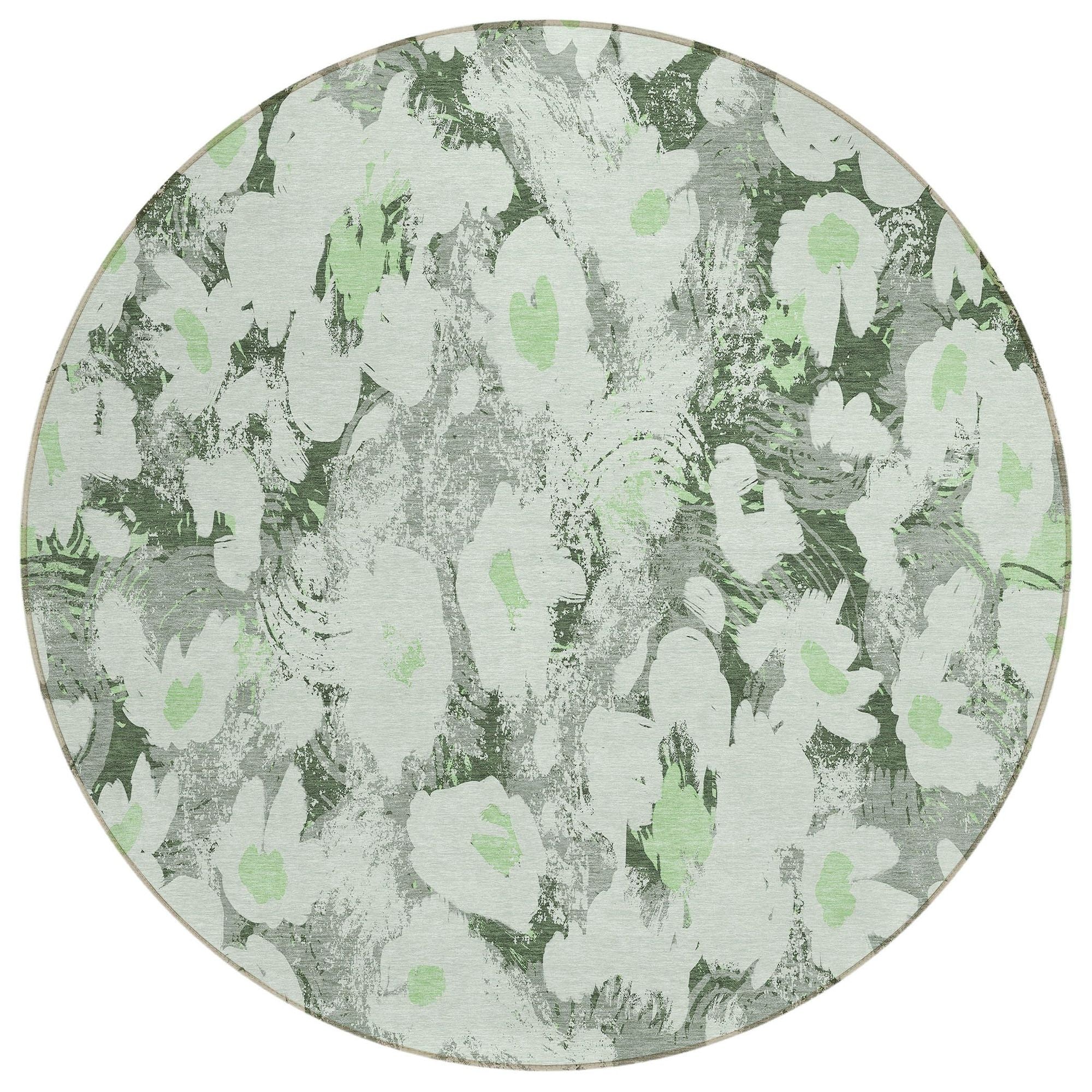 Machine Made ACN538 Aloe Green Rugs #color_aloe green