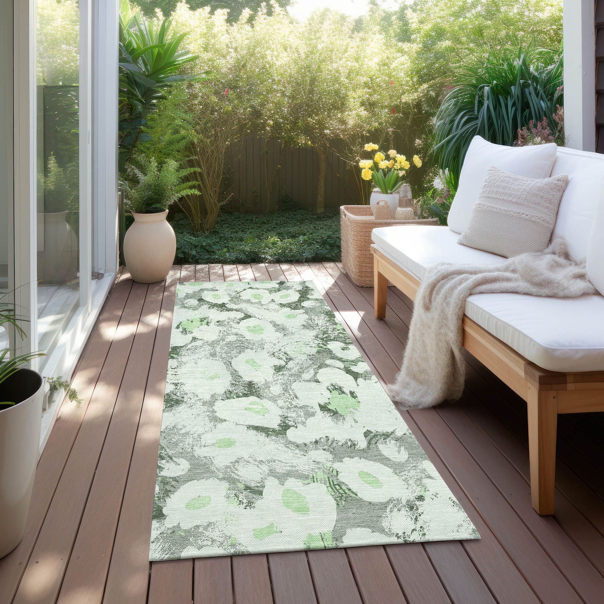 Machine Made ACN538 Aloe Green Rugs #color_aloe green