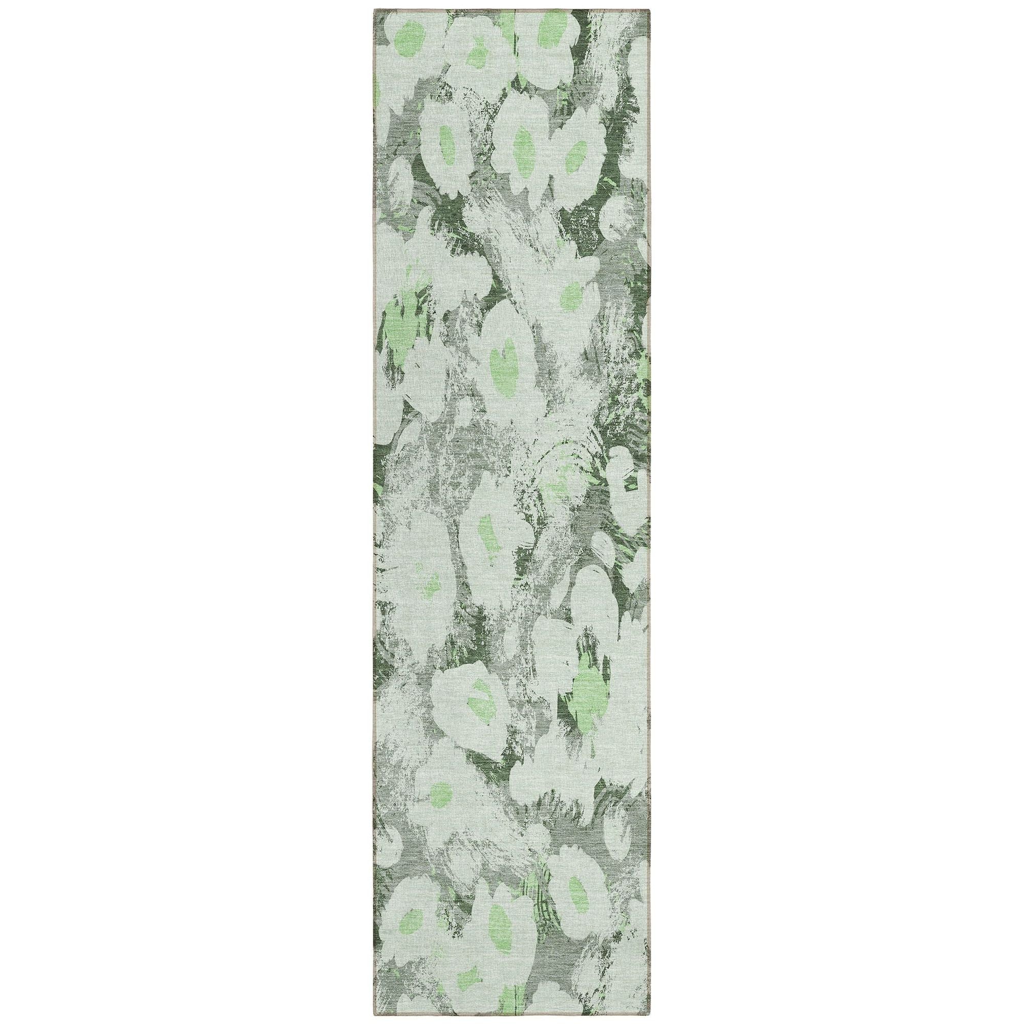 Machine Made ACN538 Aloe Green Rugs #color_aloe green