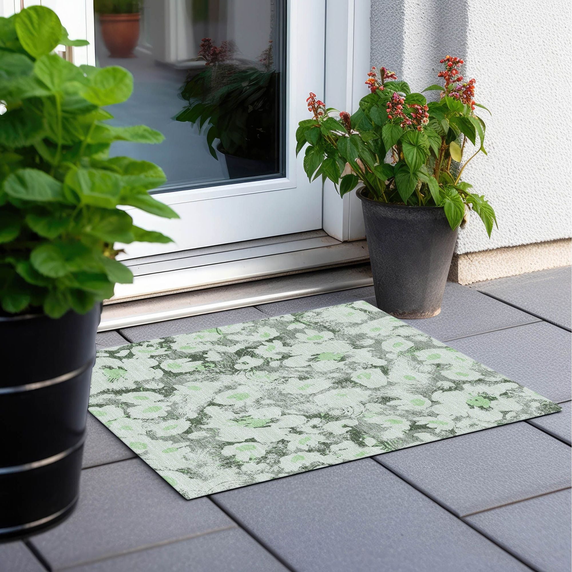 Machine Made ACN538 Aloe Green Rugs #color_aloe green