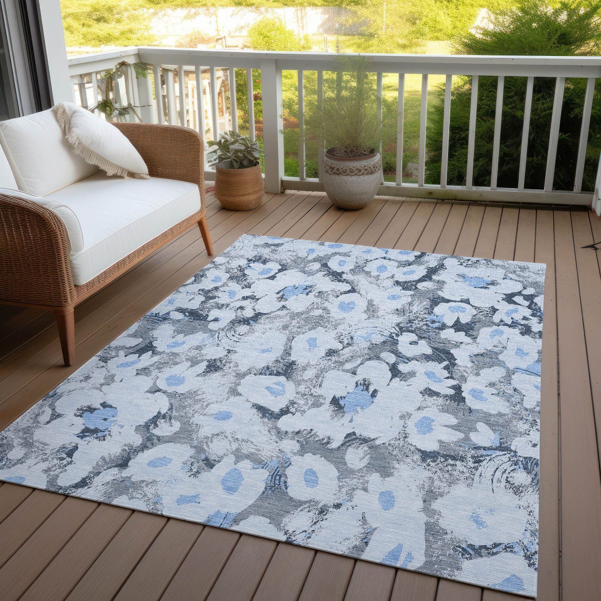 Machine Made ACN538 Denim Blue Rugs #color_denim blue