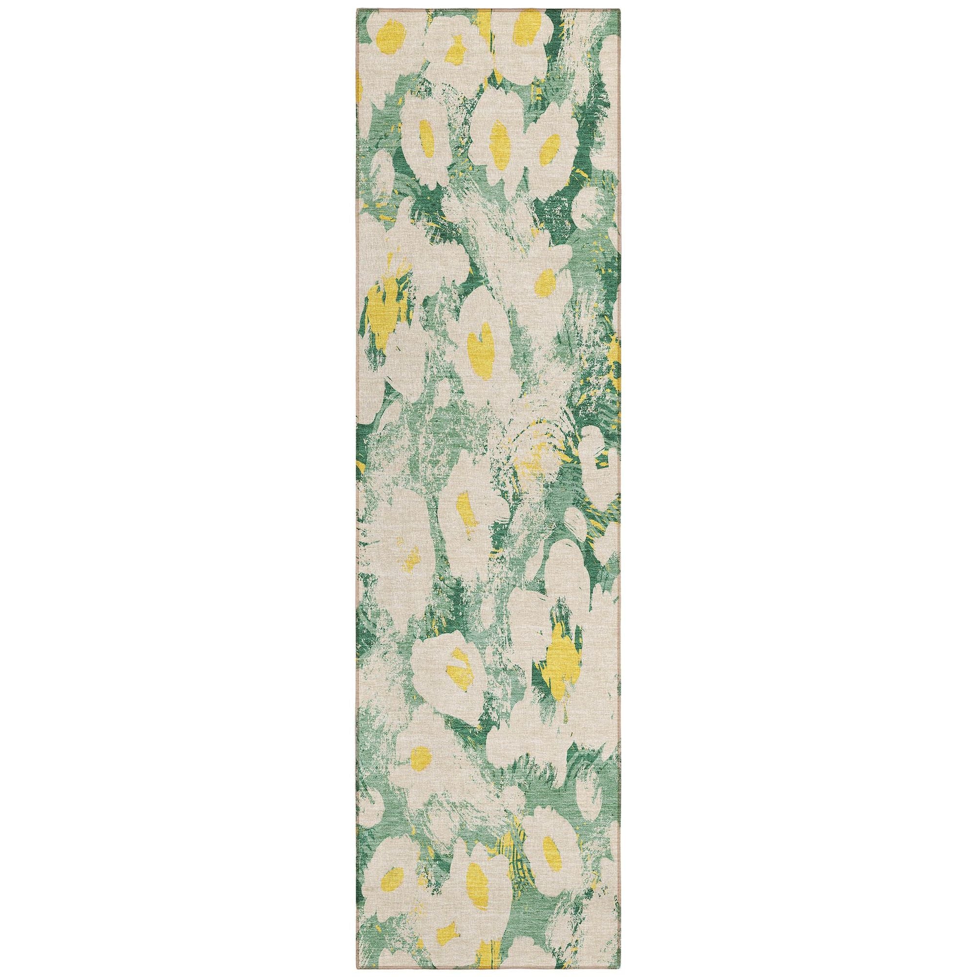 Machine Made ACN538 Green  Rugs #color_green 