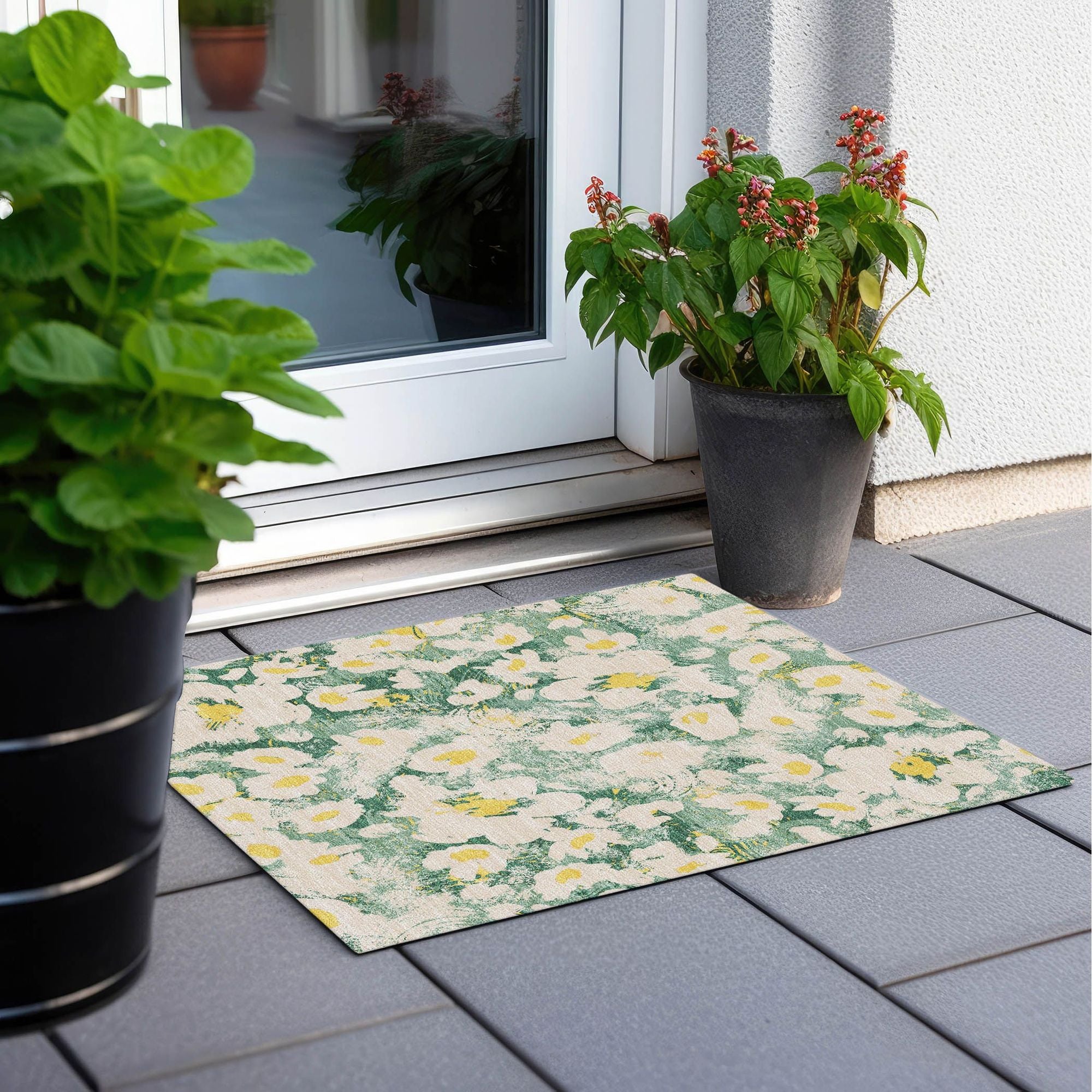 Machine Made ACN538 Green  Rugs #color_green 