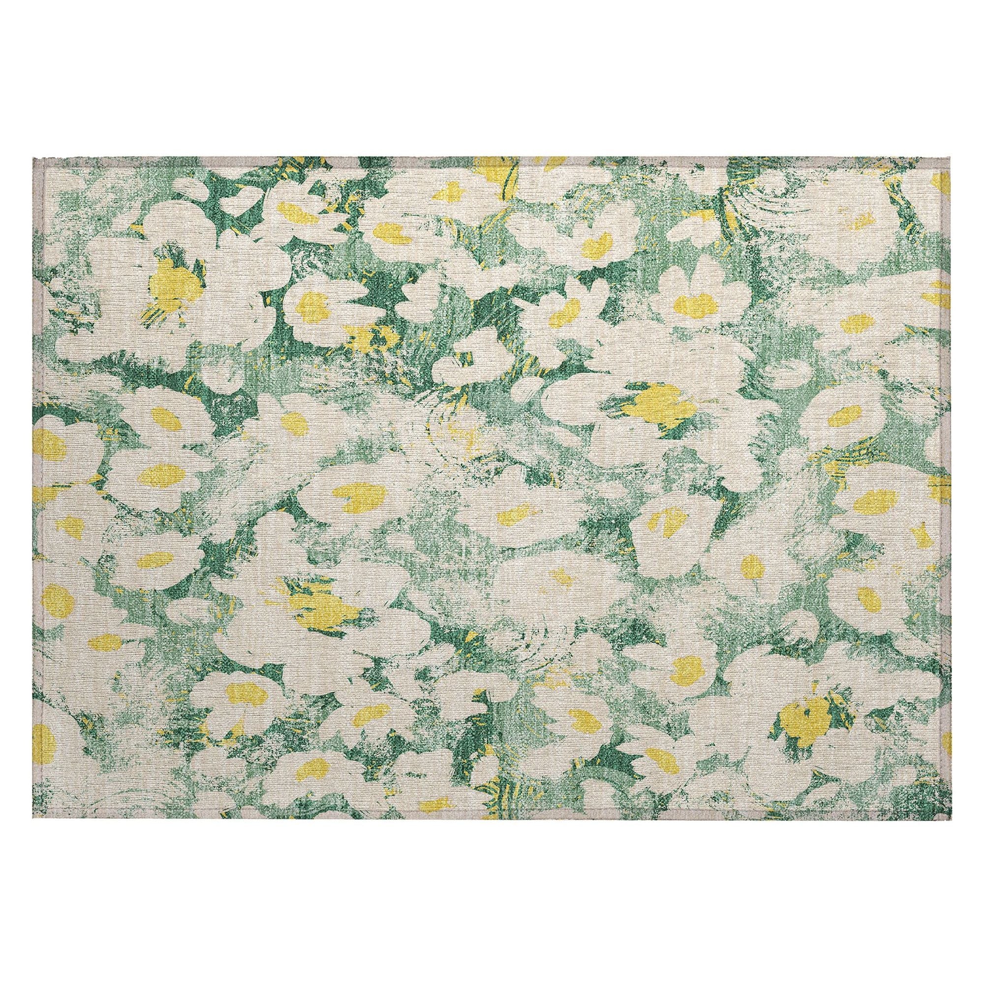 Machine Made ACN538 Green  Rugs #color_green 