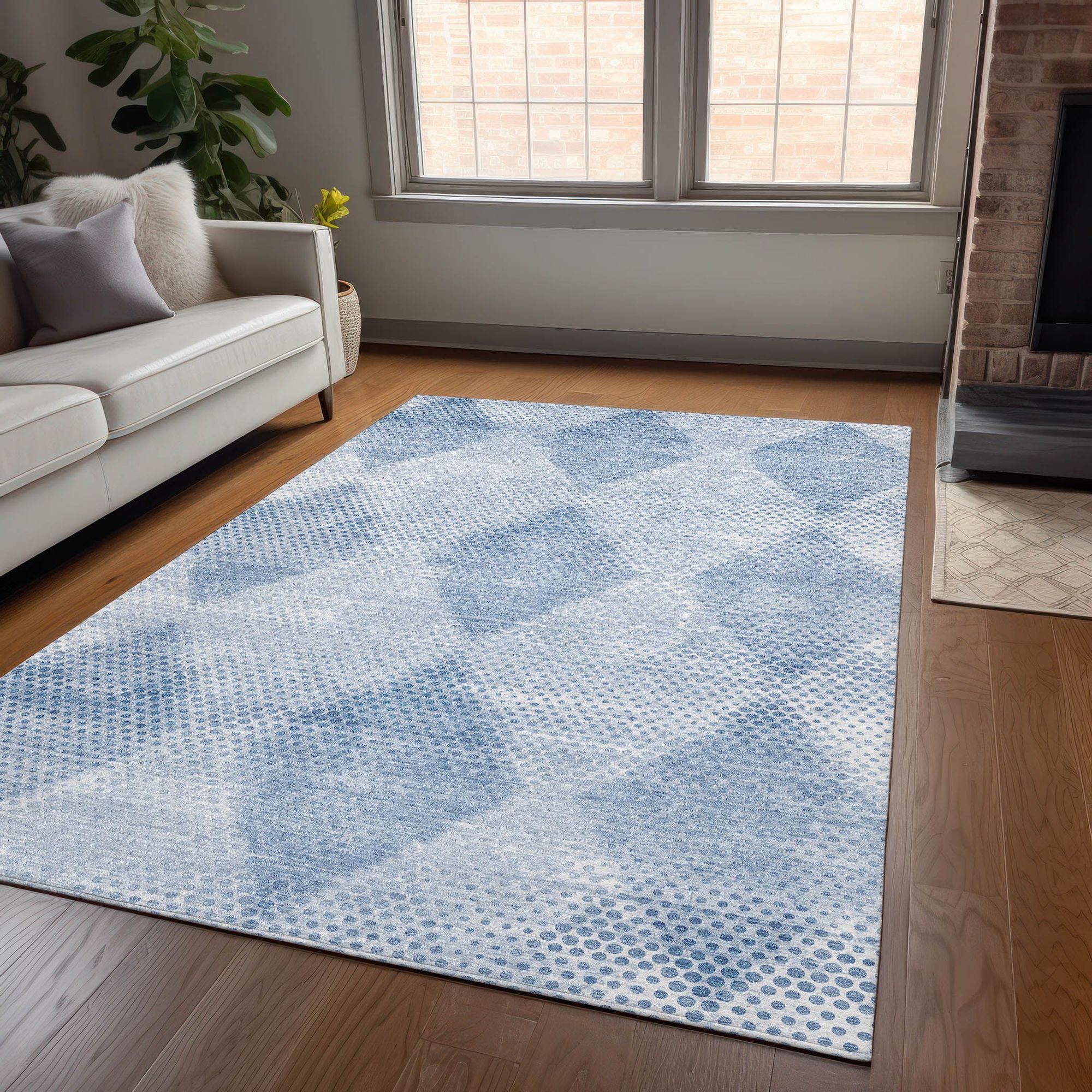 Machine Made ACN539 Blue  Rugs #color_blue 