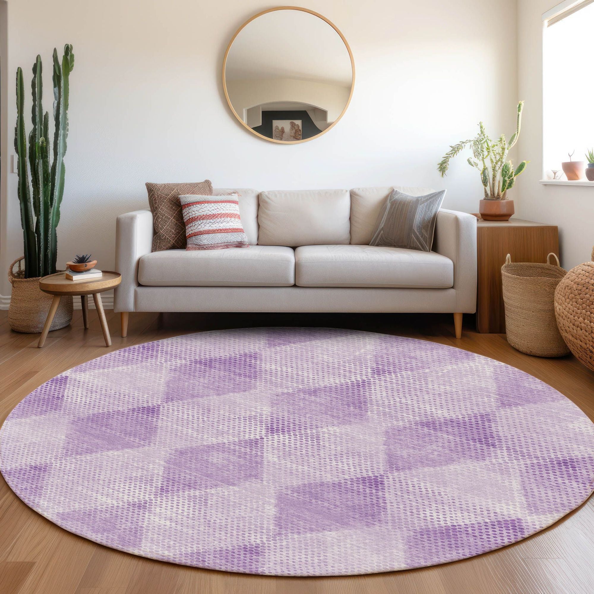 Machine Made ACN539 Lavender Purple Rugs #color_lavender purple