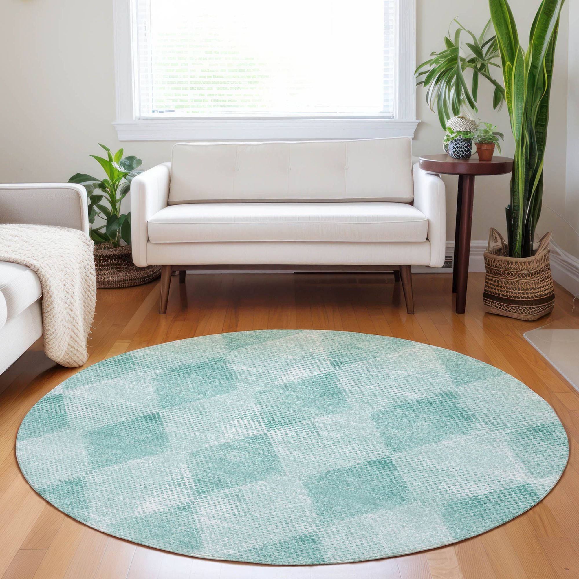 Machine Made ACN539 Teal  Rugs #color_teal 