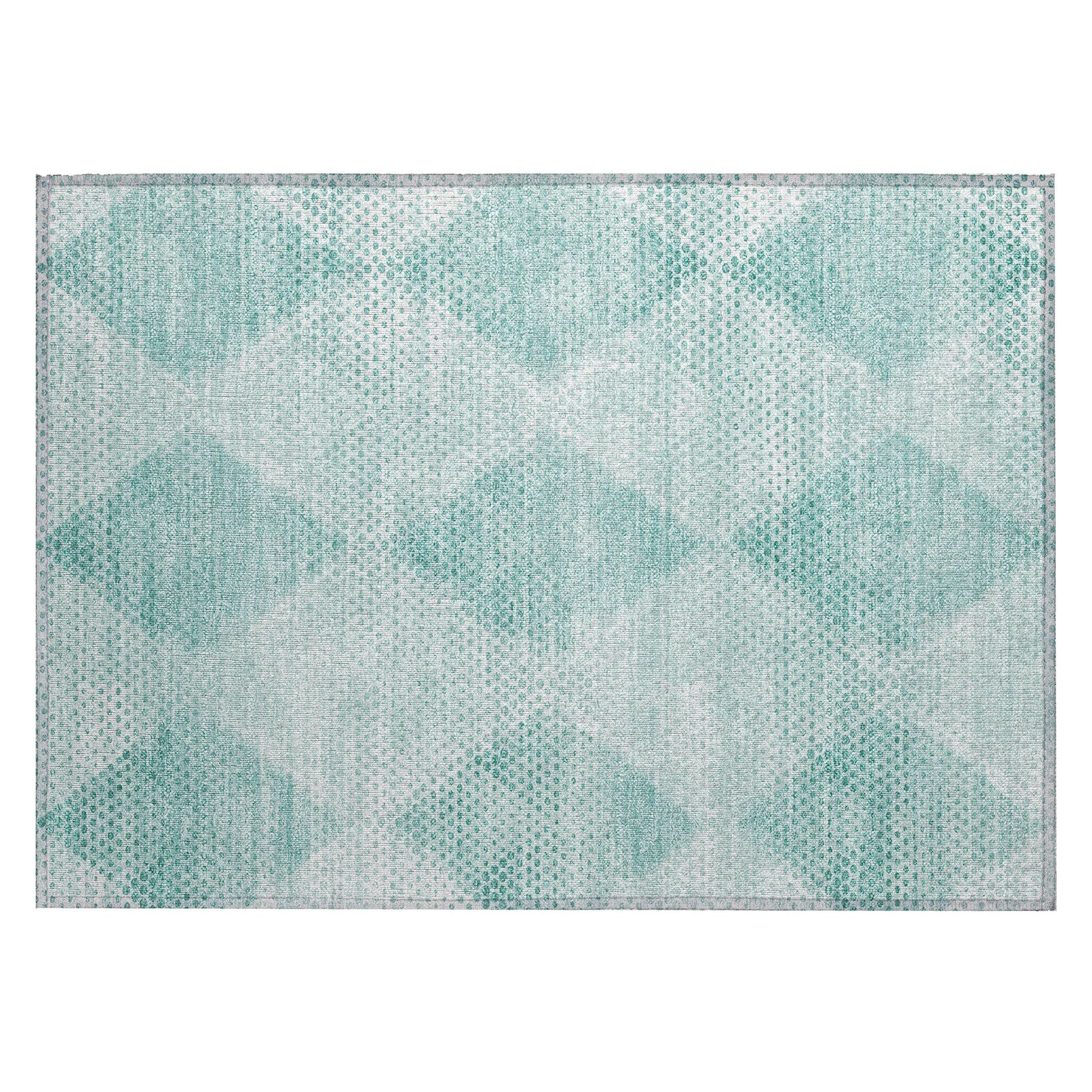 Machine Made ACN539 Teal  Rugs #color_teal 