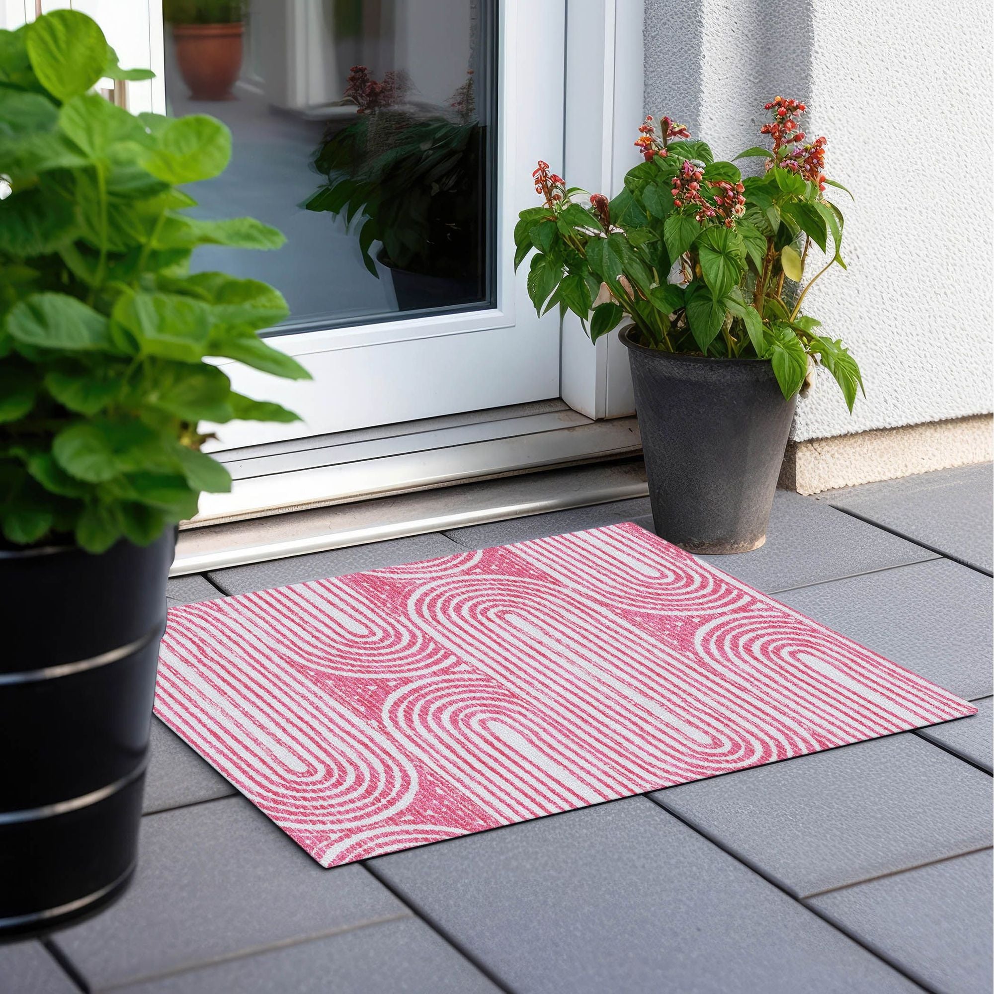 Machine Made ACN540 Blush Pink Rugs #color_blush pink