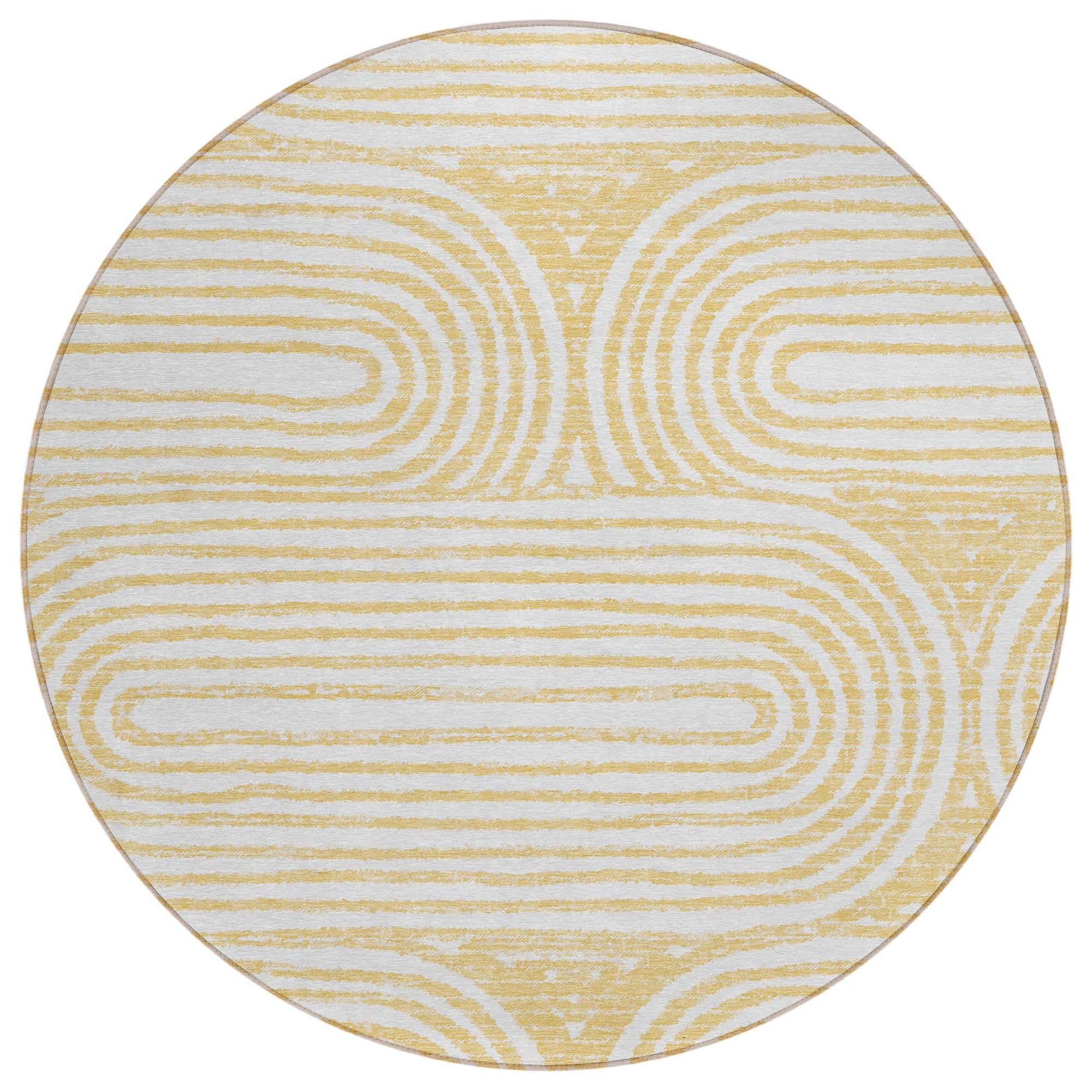 Machine Made ACN540 Gold  Rugs #color_gold 