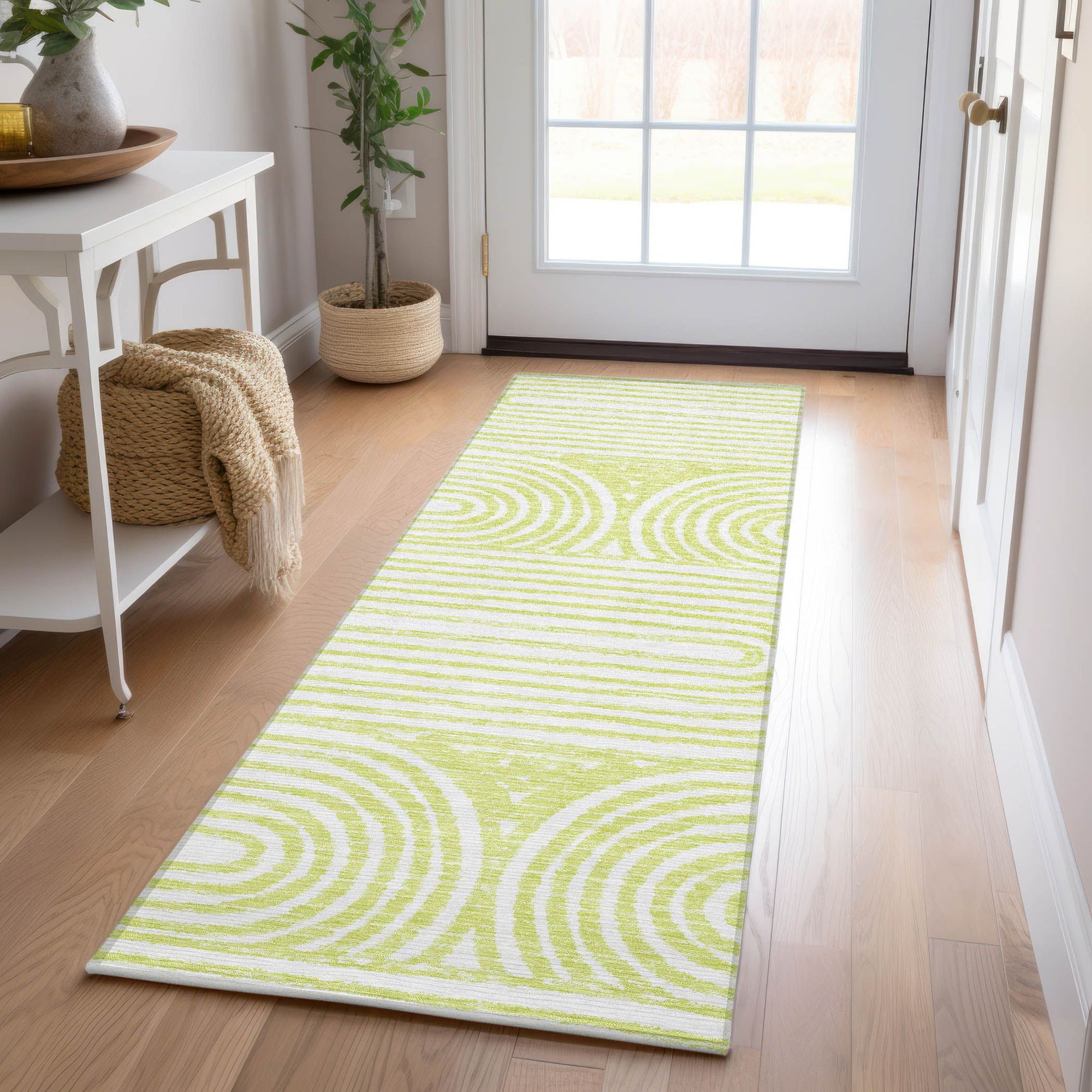 Machine Made ACN540 Green  Rugs #color_green 