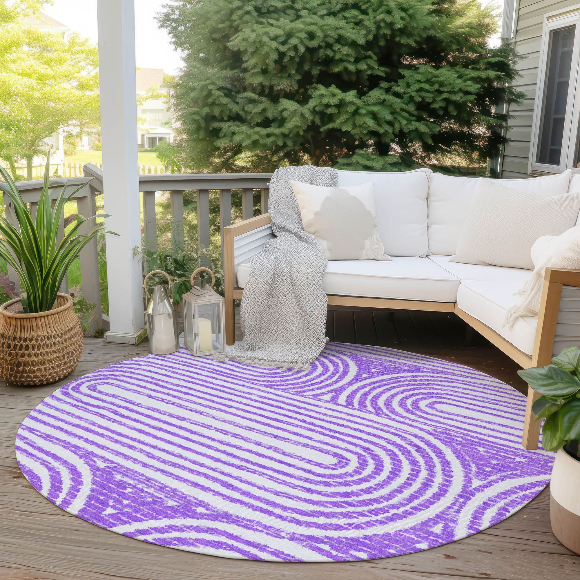 Machine Made ACN540 Purple  Rugs #color_purple 