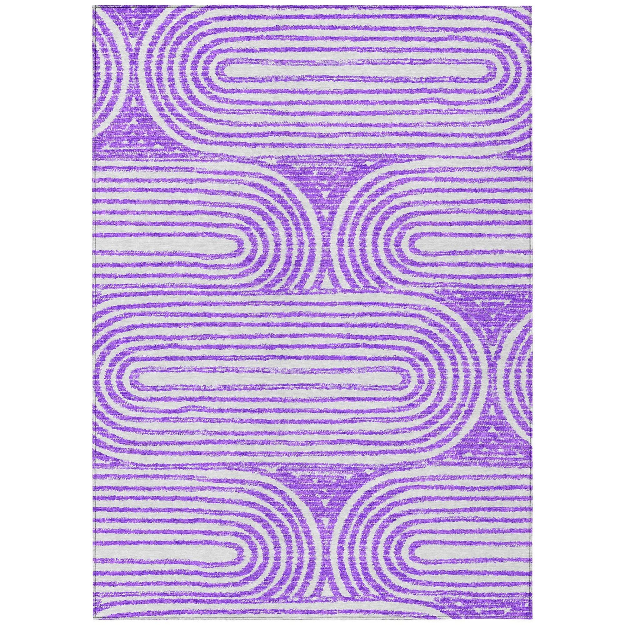 Machine Made ACN540 Purple  Rugs #color_purple 