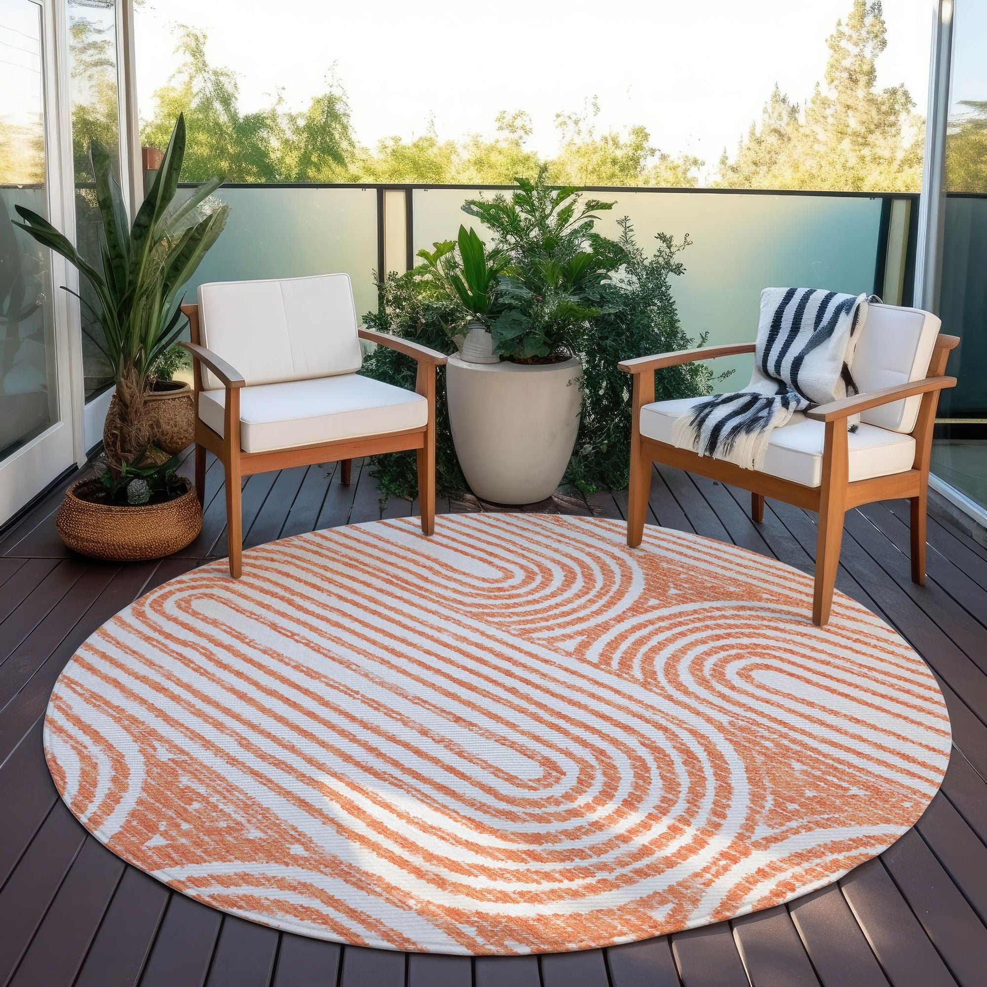 Machine Made ACN540 Salmon Orange Rugs #color_salmon orange