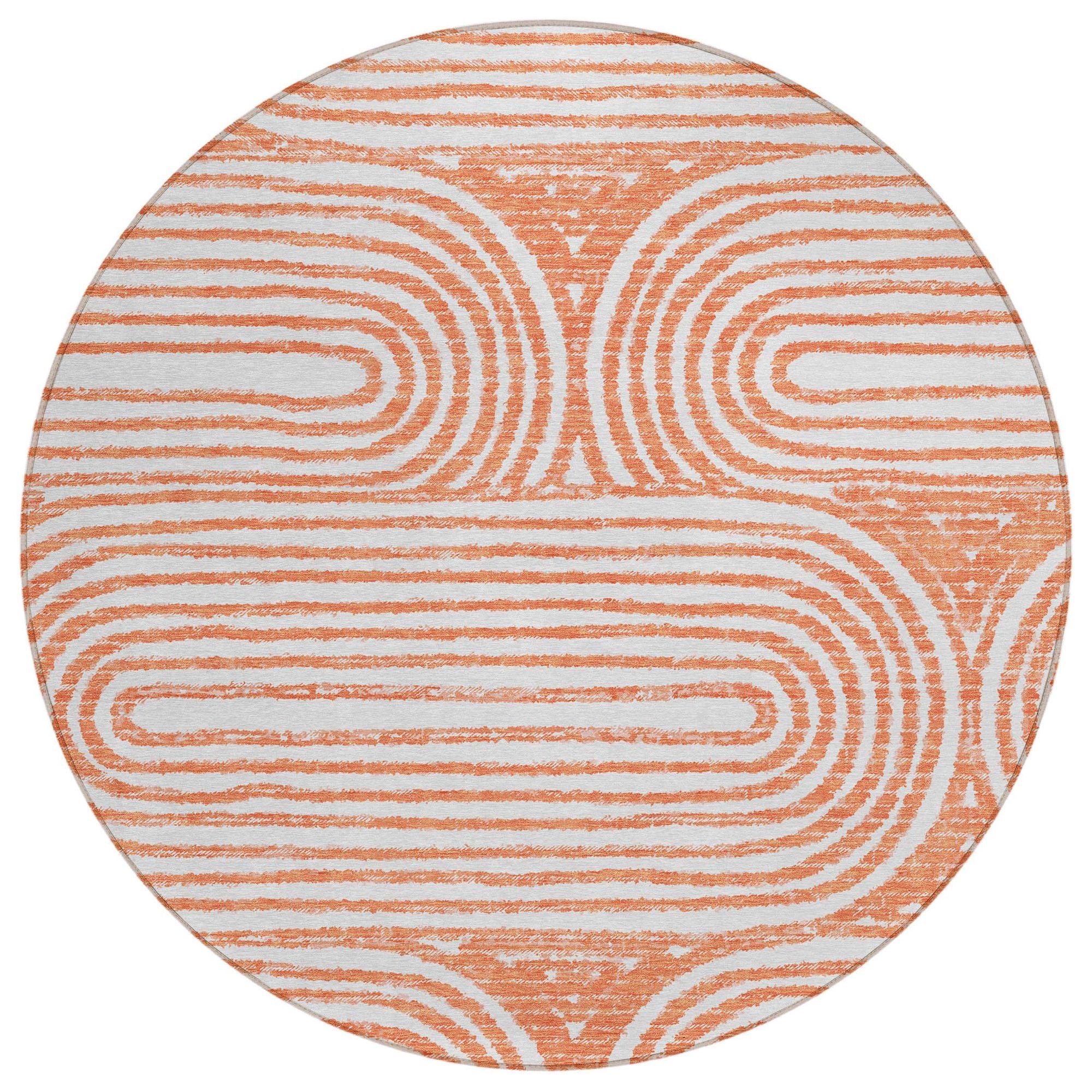 Machine Made ACN540 Salmon Orange Rugs #color_salmon orange