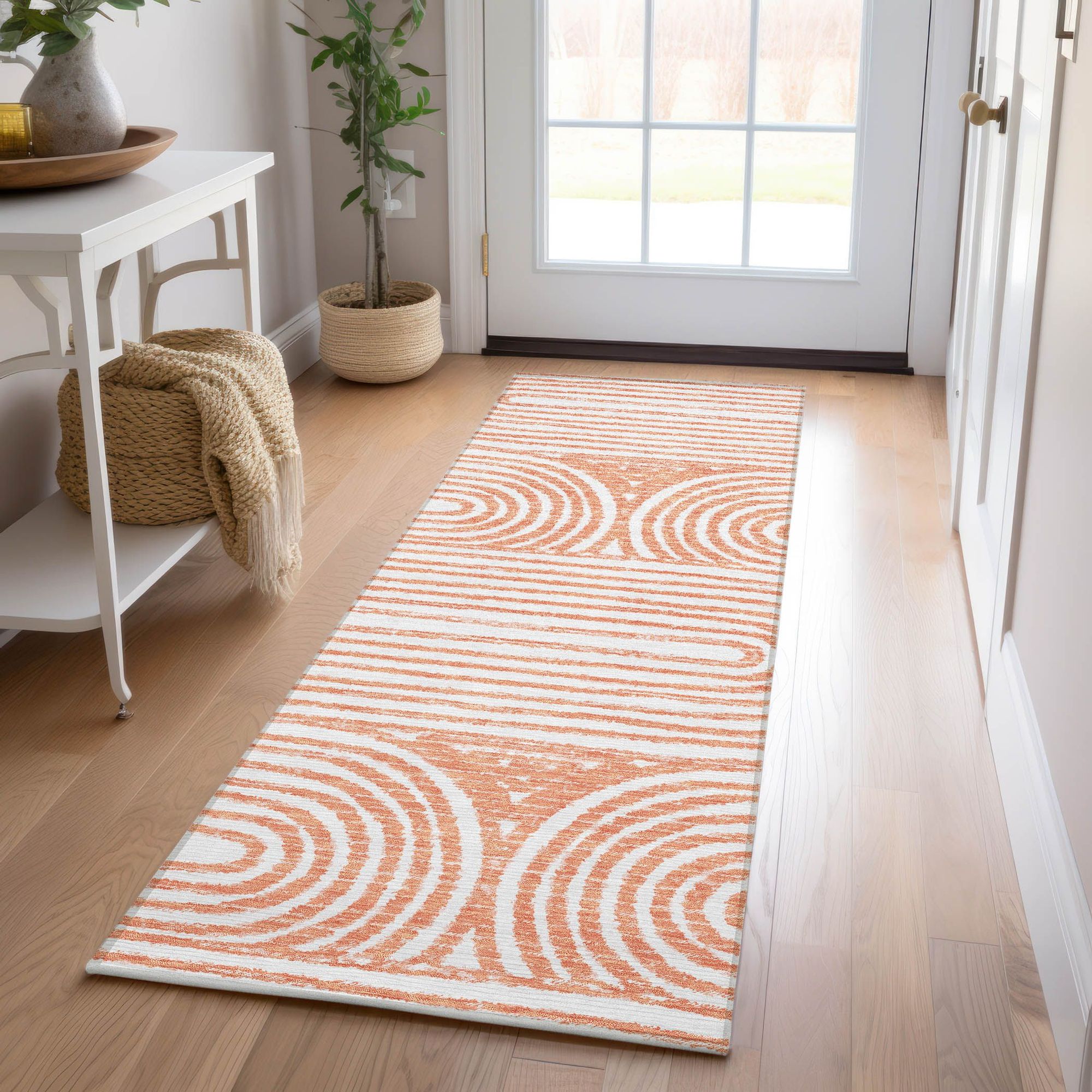 Machine Made ACN540 Salmon Orange Rugs #color_salmon orange