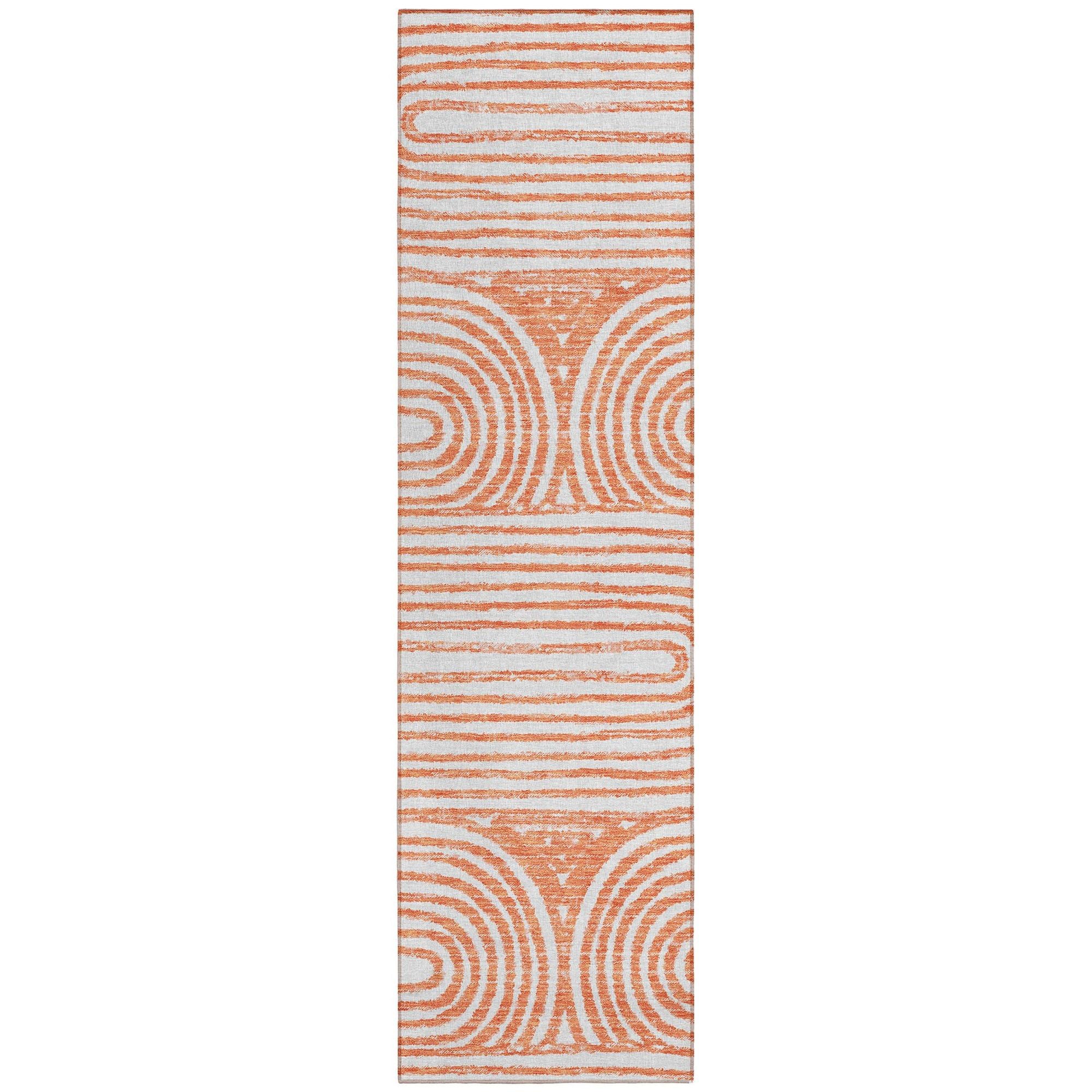 Machine Made ACN540 Salmon Orange Rugs #color_salmon orange