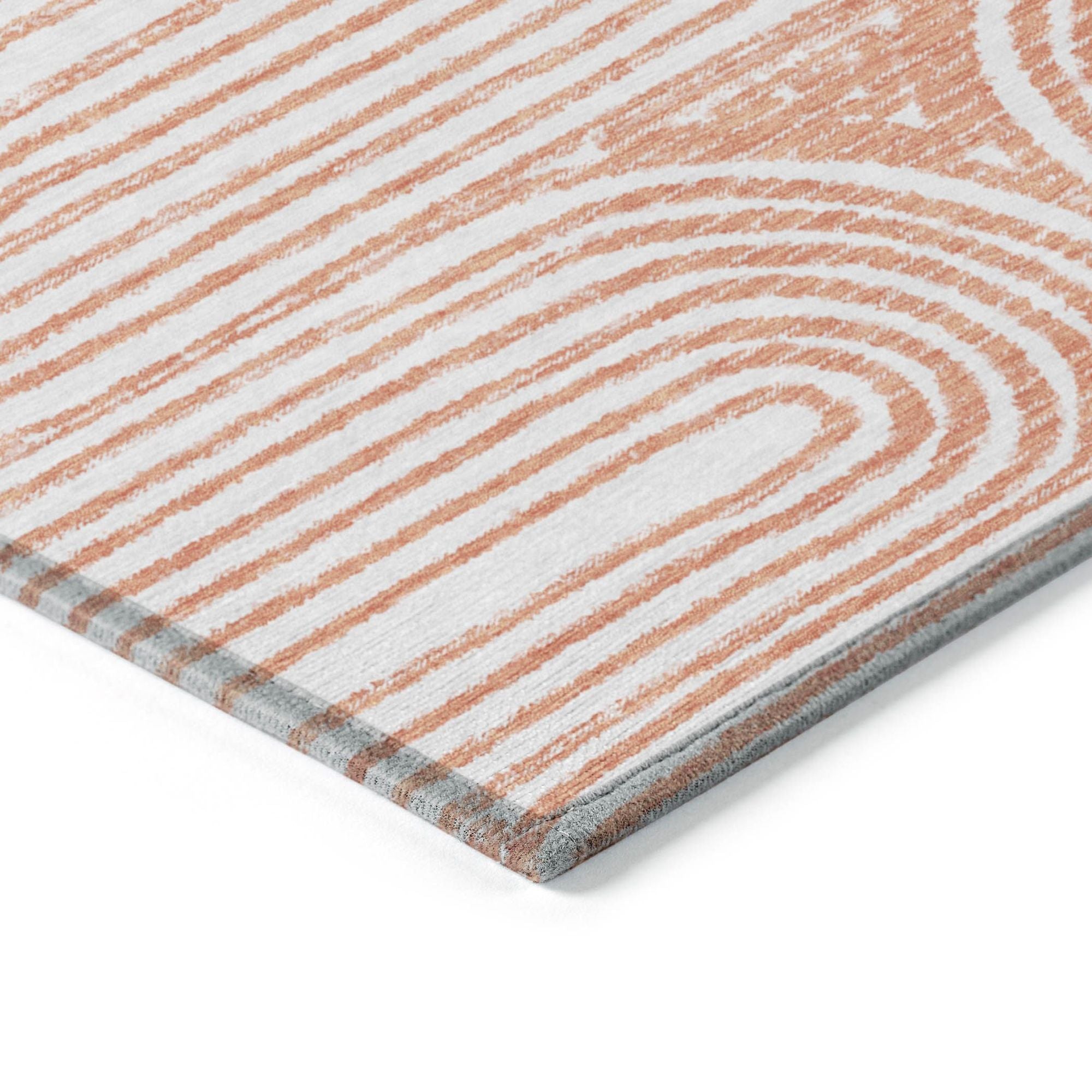 Machine Made ACN540 Salmon Orange Rugs #color_salmon orange