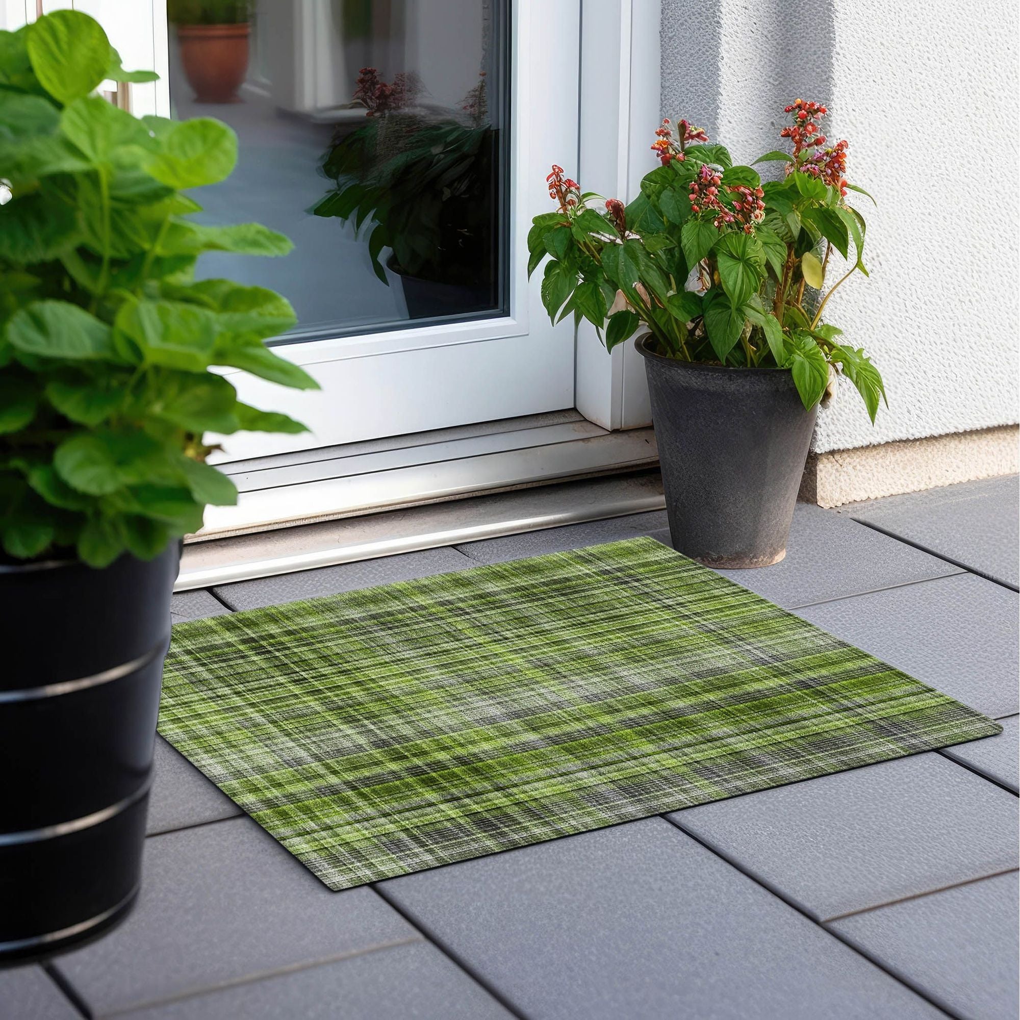 Machine Made ACN541 Green  Rugs #color_green 