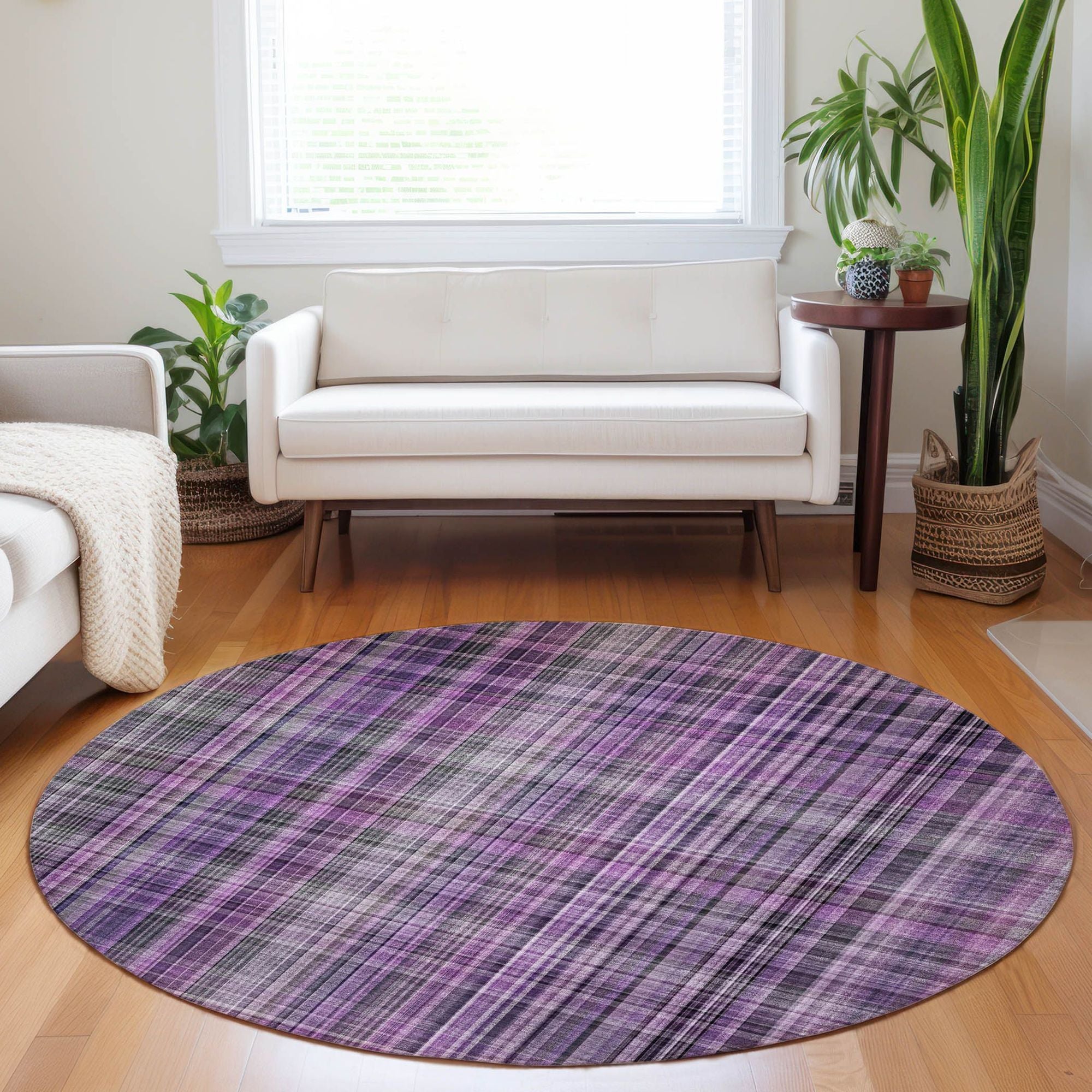 Machine Made ACN541 Purple  Rugs #color_purple 