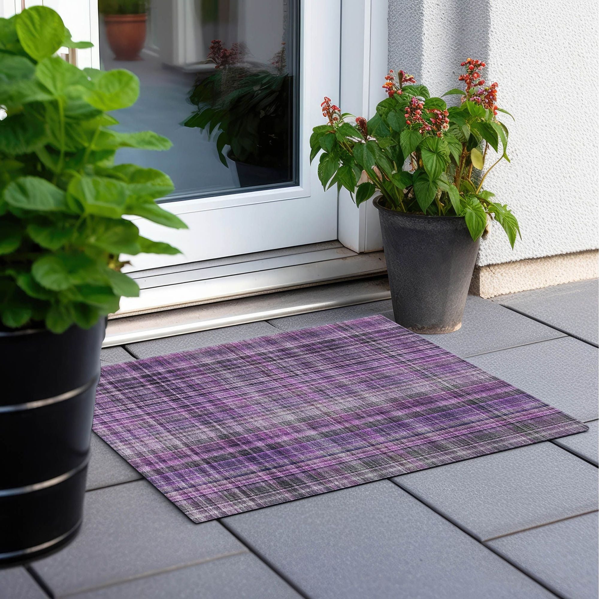 Machine Made ACN541 Purple  Rugs #color_purple 