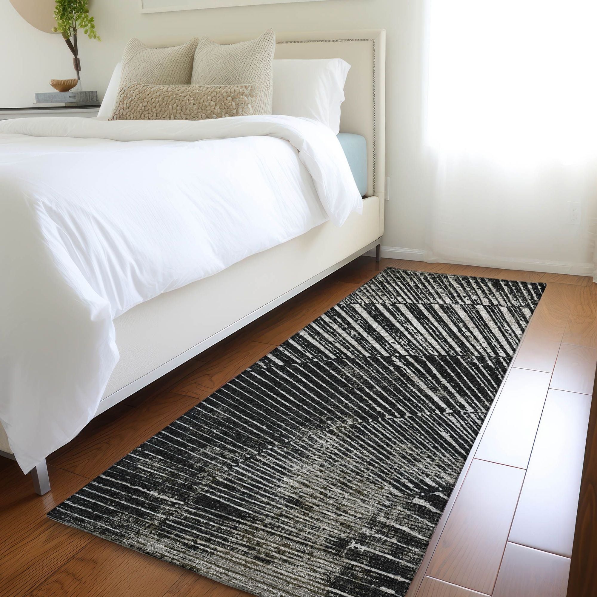 Machine Made ACN542 Black  Rugs #color_black 