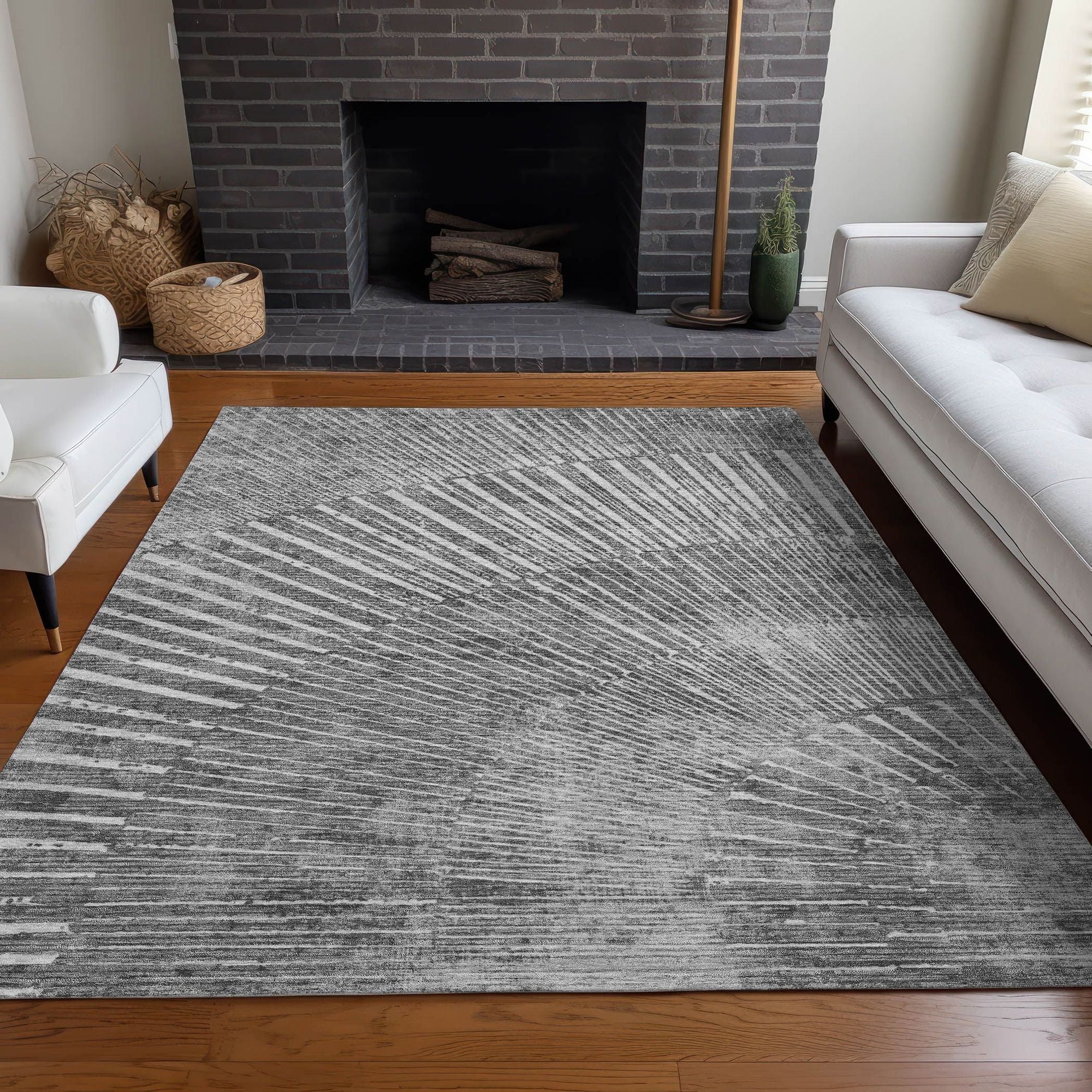 Machine Made ACN542 Gray  Rugs #color_gray 