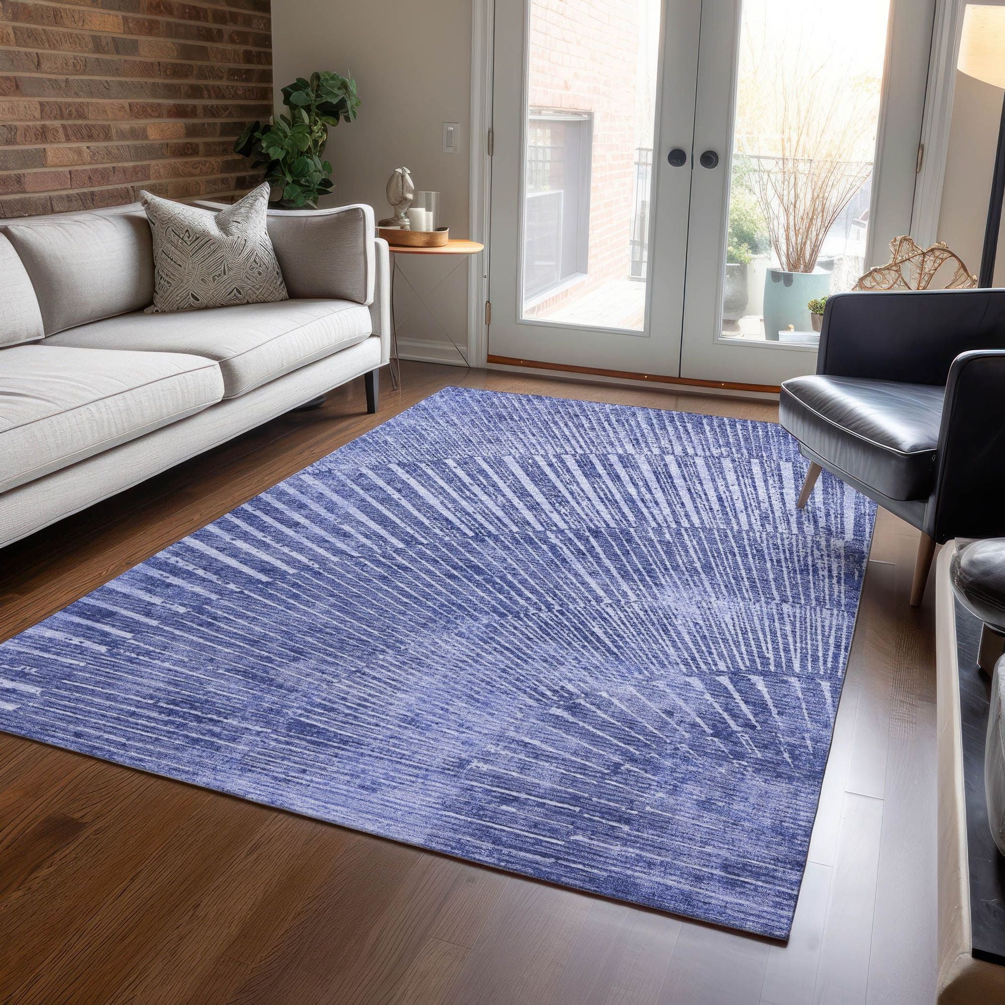 Machine Made ACN542 Navy Blue Rugs #color_navy blue