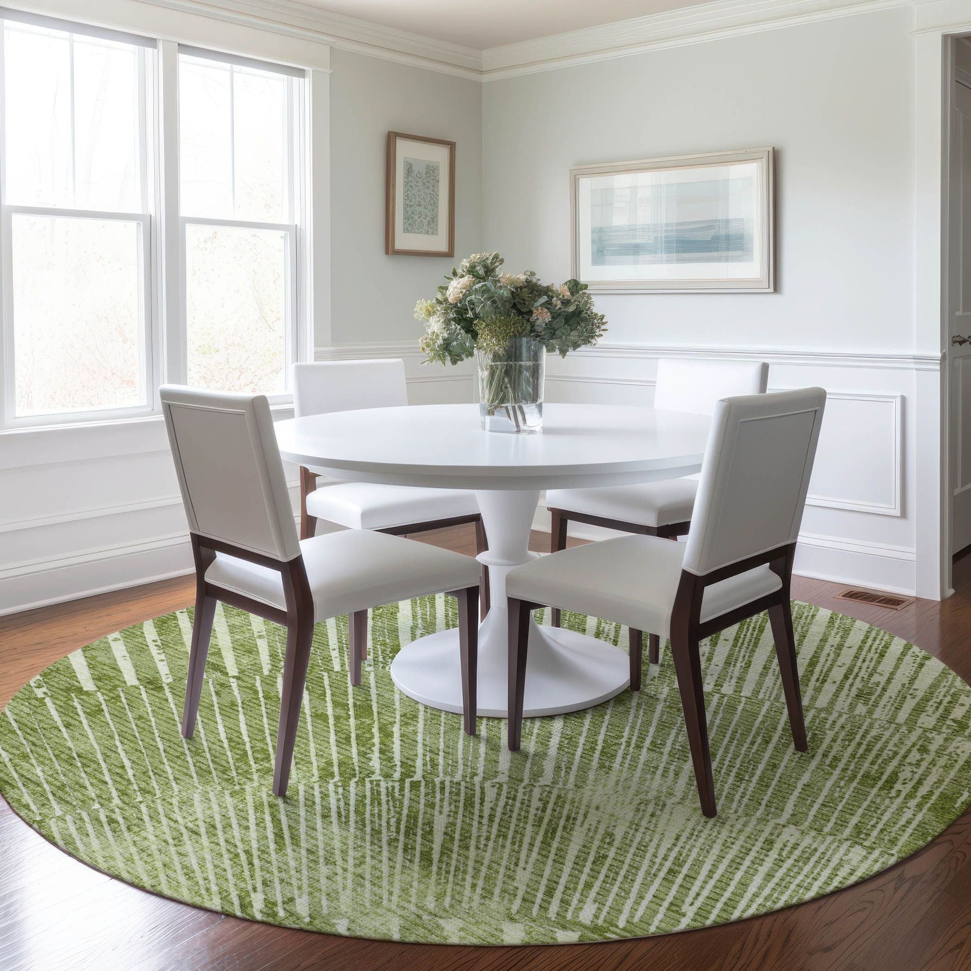 Machine Made ACN542 Sage Green Rugs #color_sage green