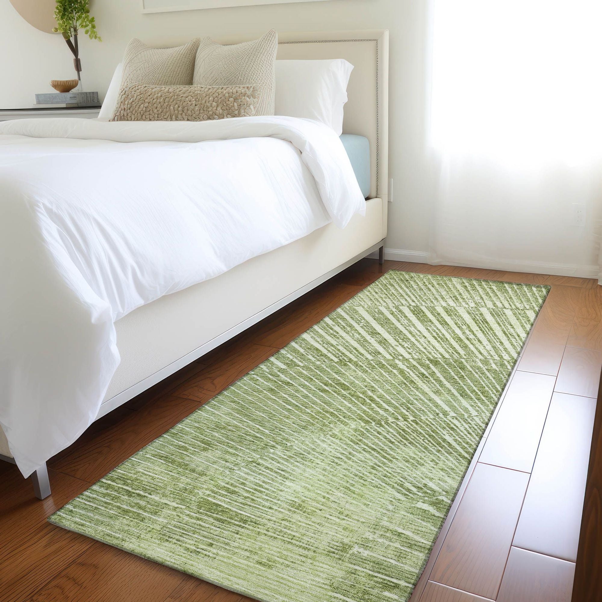 Machine Made ACN542 Sage Green Rugs #color_sage green