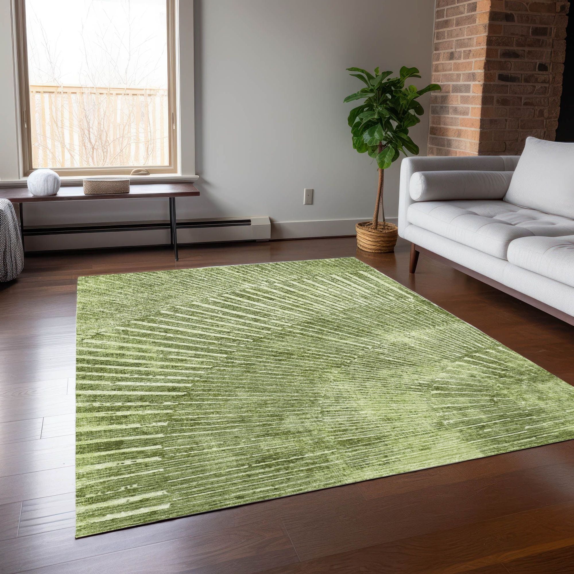 Machine Made ACN542 Sage Green Rugs #color_sage green