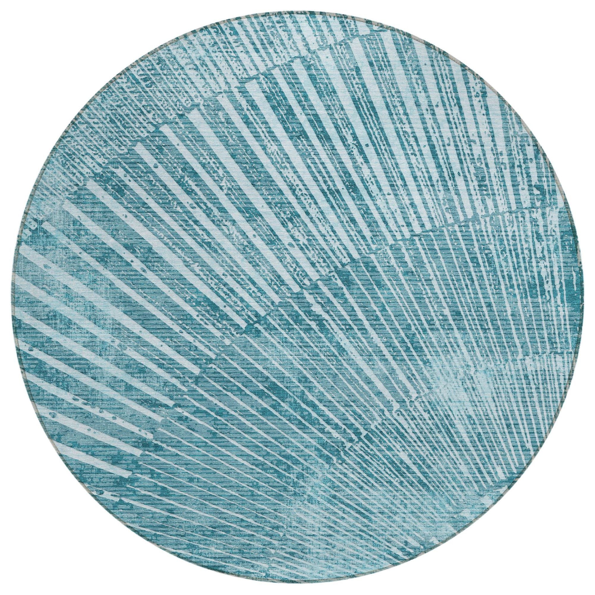 Machine Made ACN542 Teal  Rugs #color_teal 