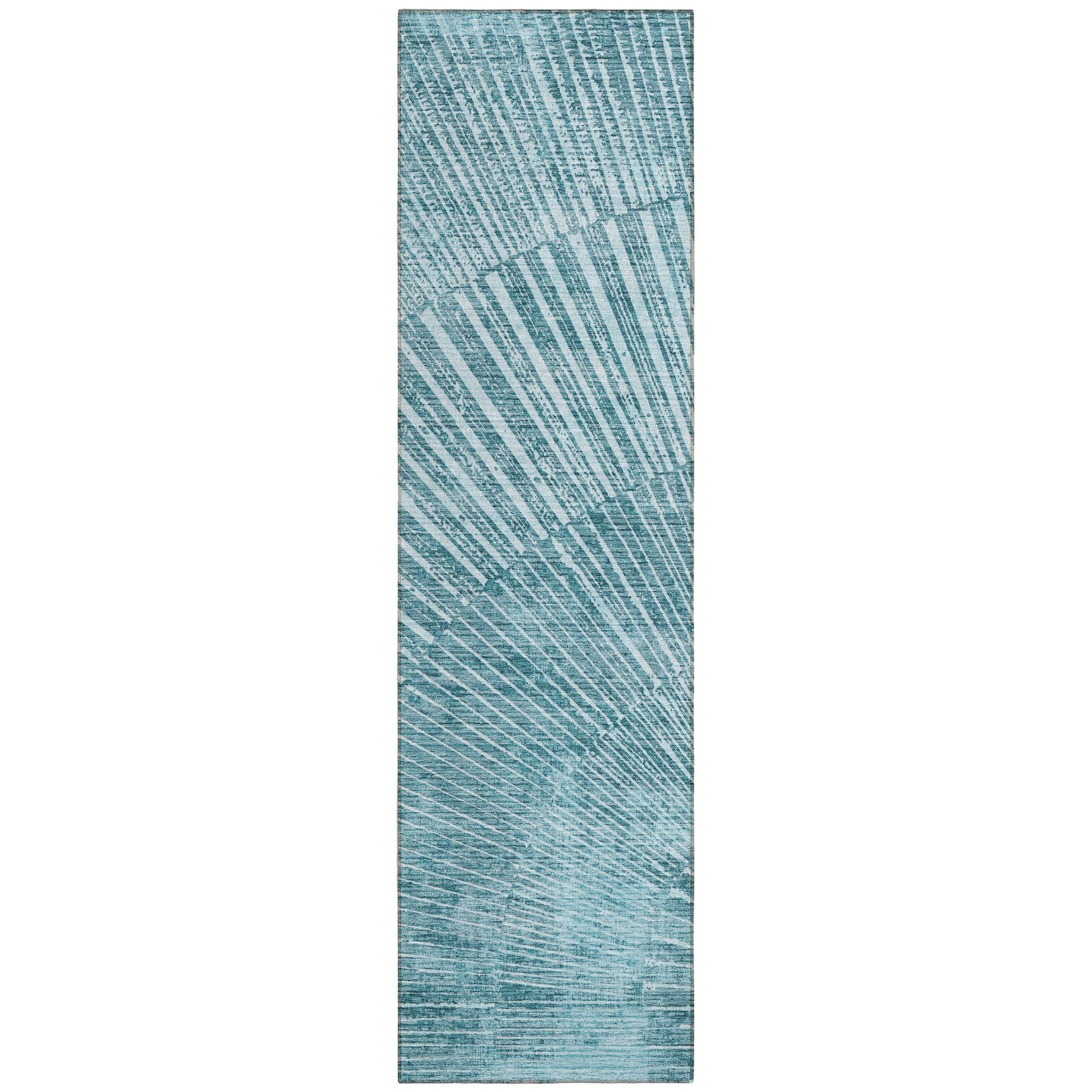 Machine Made ACN542 Teal  Rugs #color_teal 