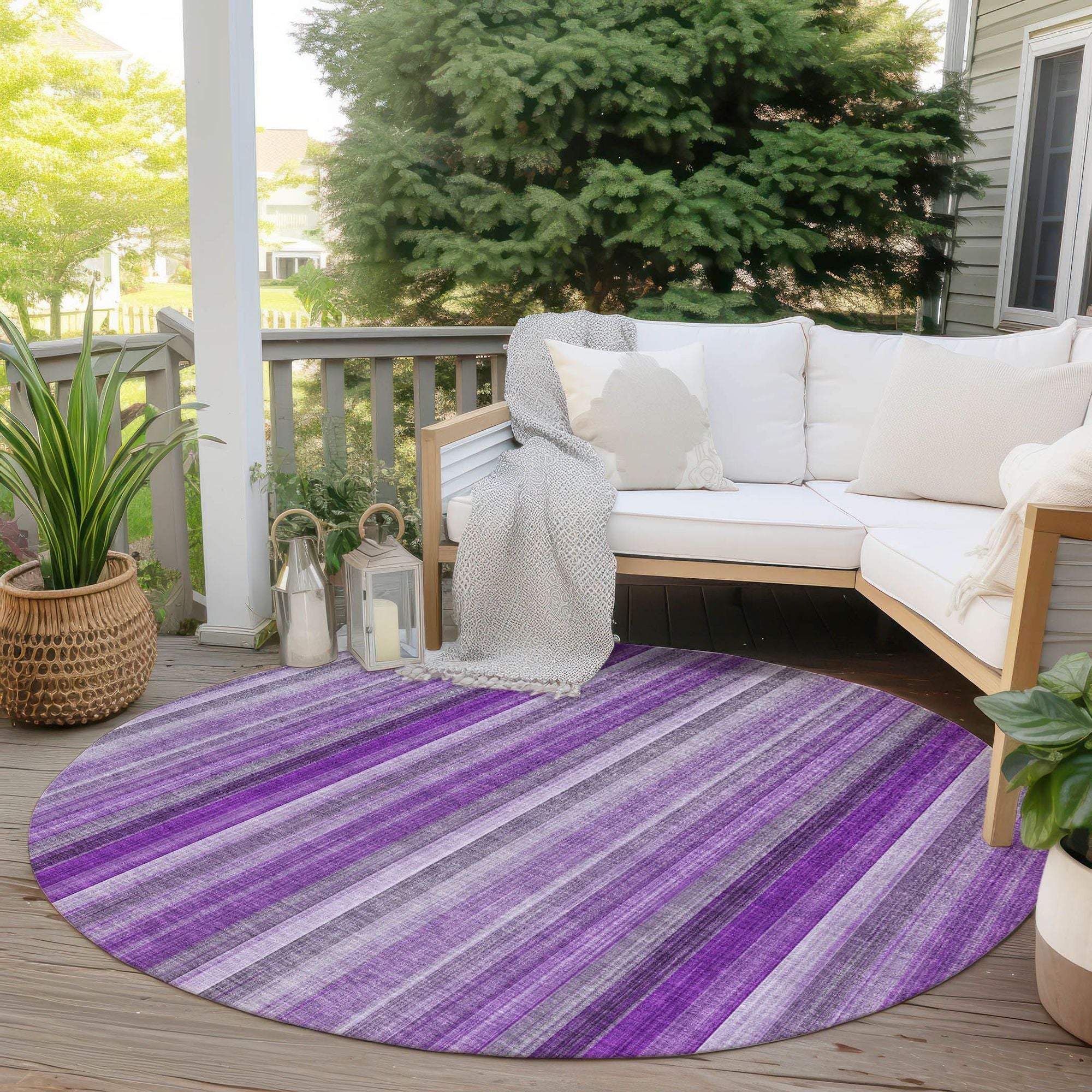 Machine Made ACN543 Purple  Rugs #color_purple 