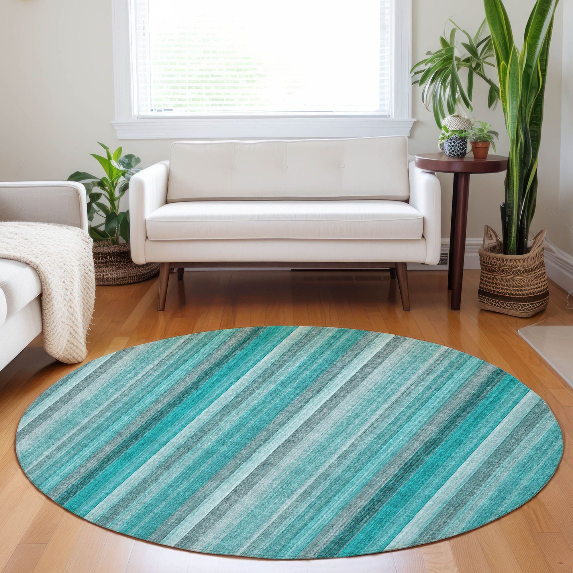 Machine Made ACN543 Teal  Rugs #color_teal 