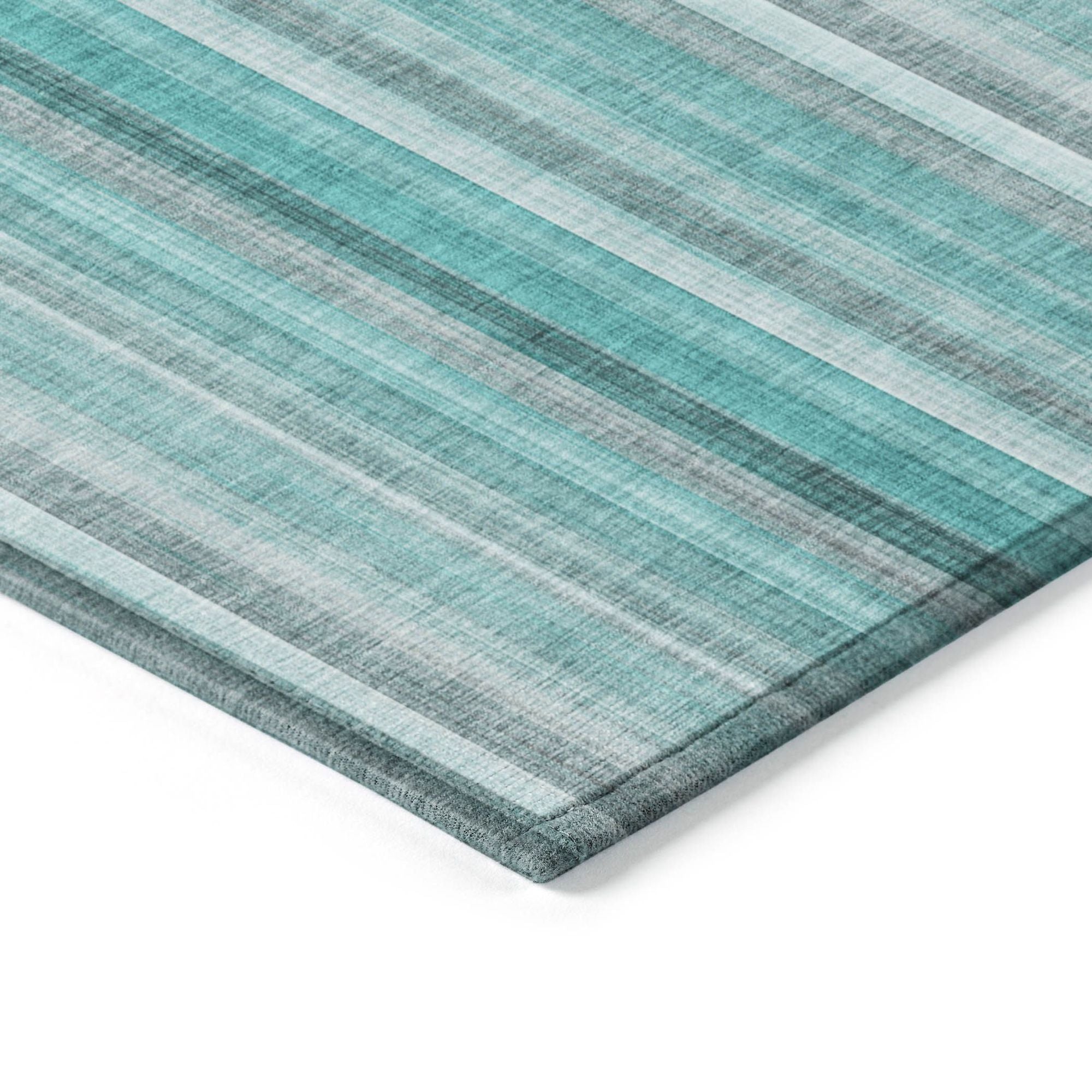 Machine Made ACN543 Teal  Rugs #color_teal 