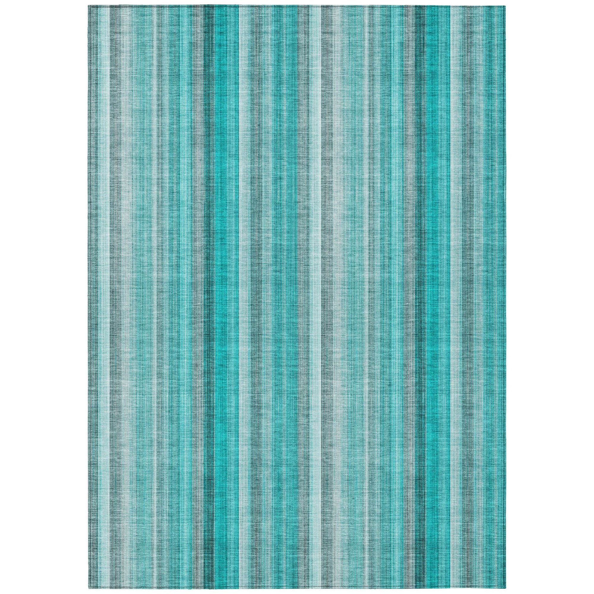 Machine Made ACN543 Teal  Rugs #color_teal 