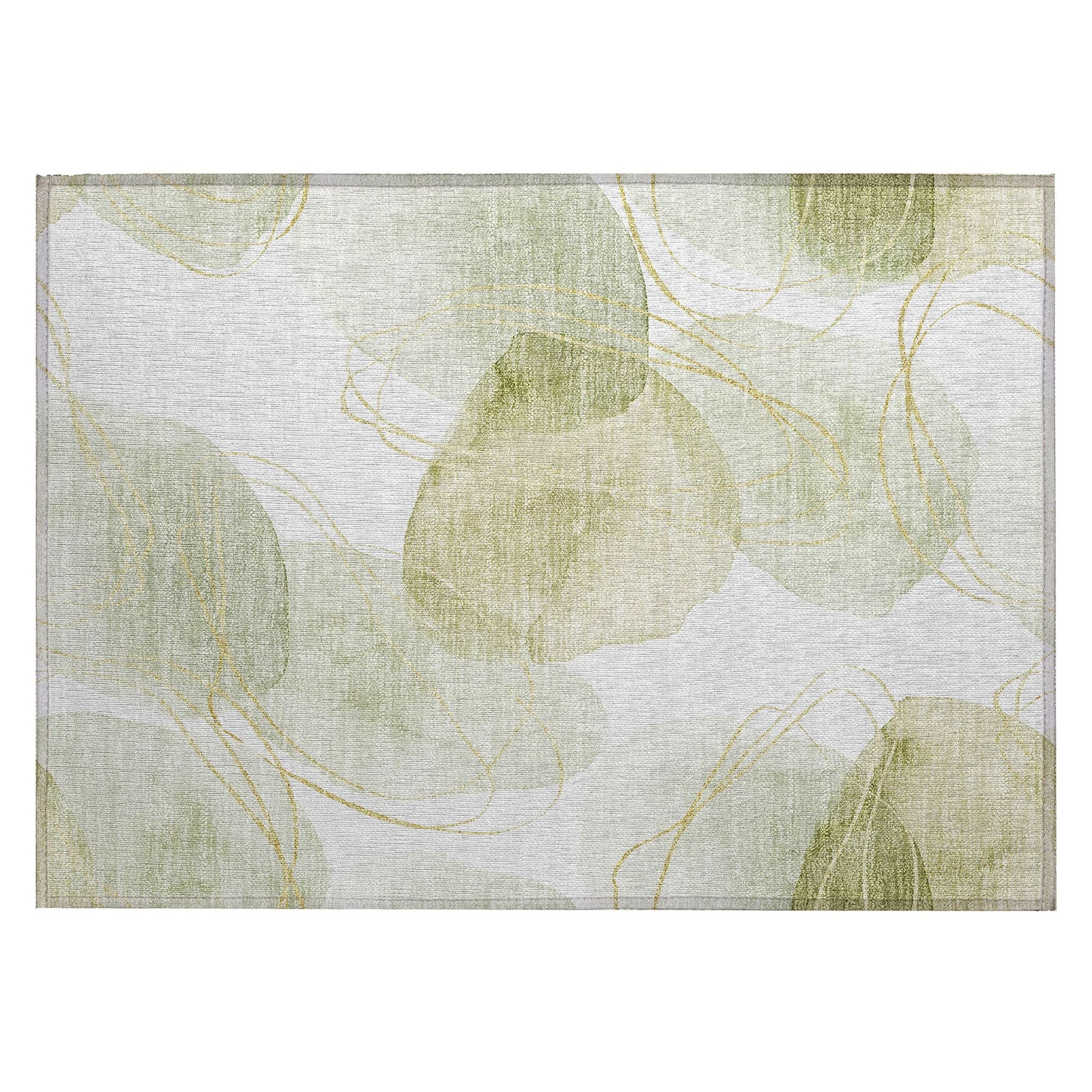 Machine Made ACN544 Green  Rugs #color_green 