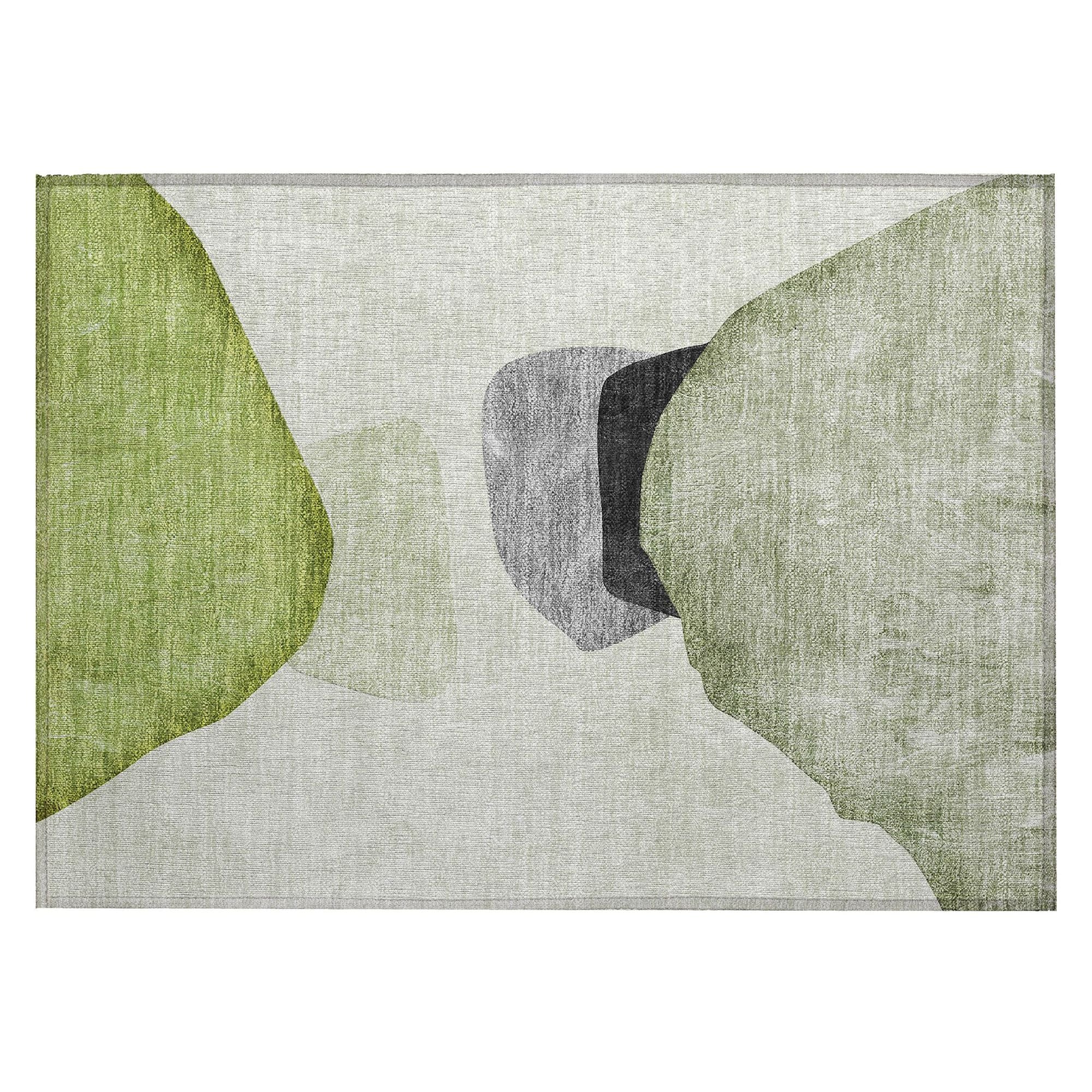 Machine Made ACN547 Green  Rugs #color_green 