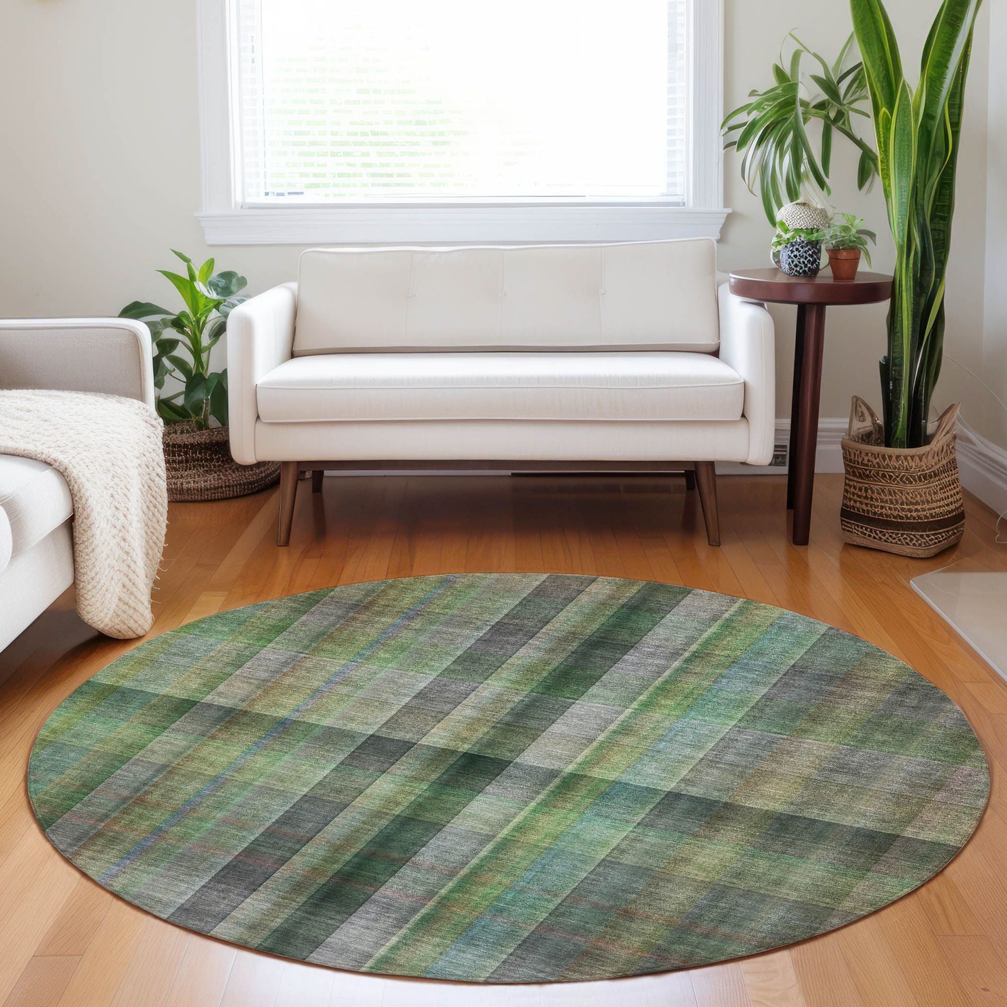 Machine Made ACN548 Green  Rugs #color_green 