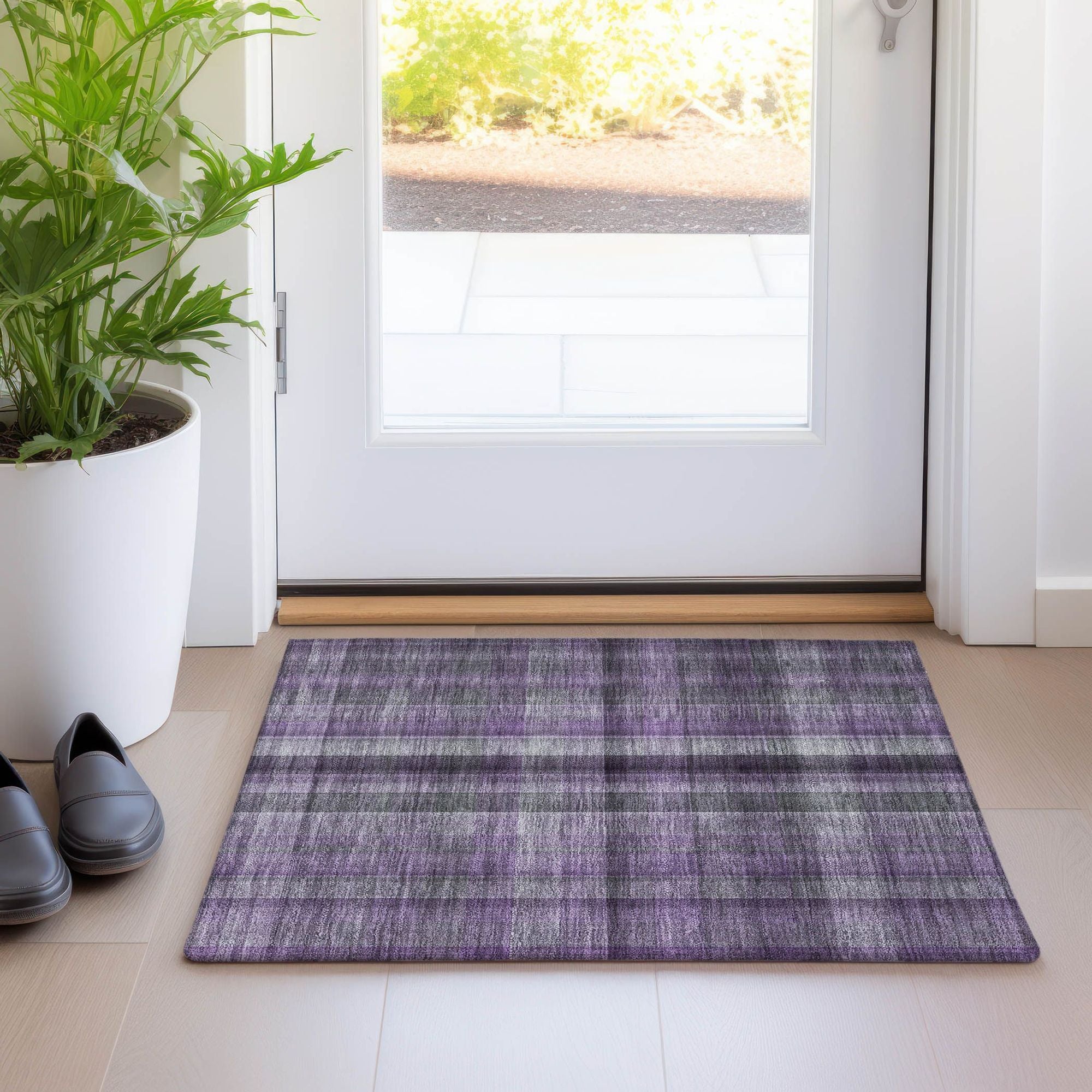 Machine Made ACN548 Purple  Rugs #color_purple 