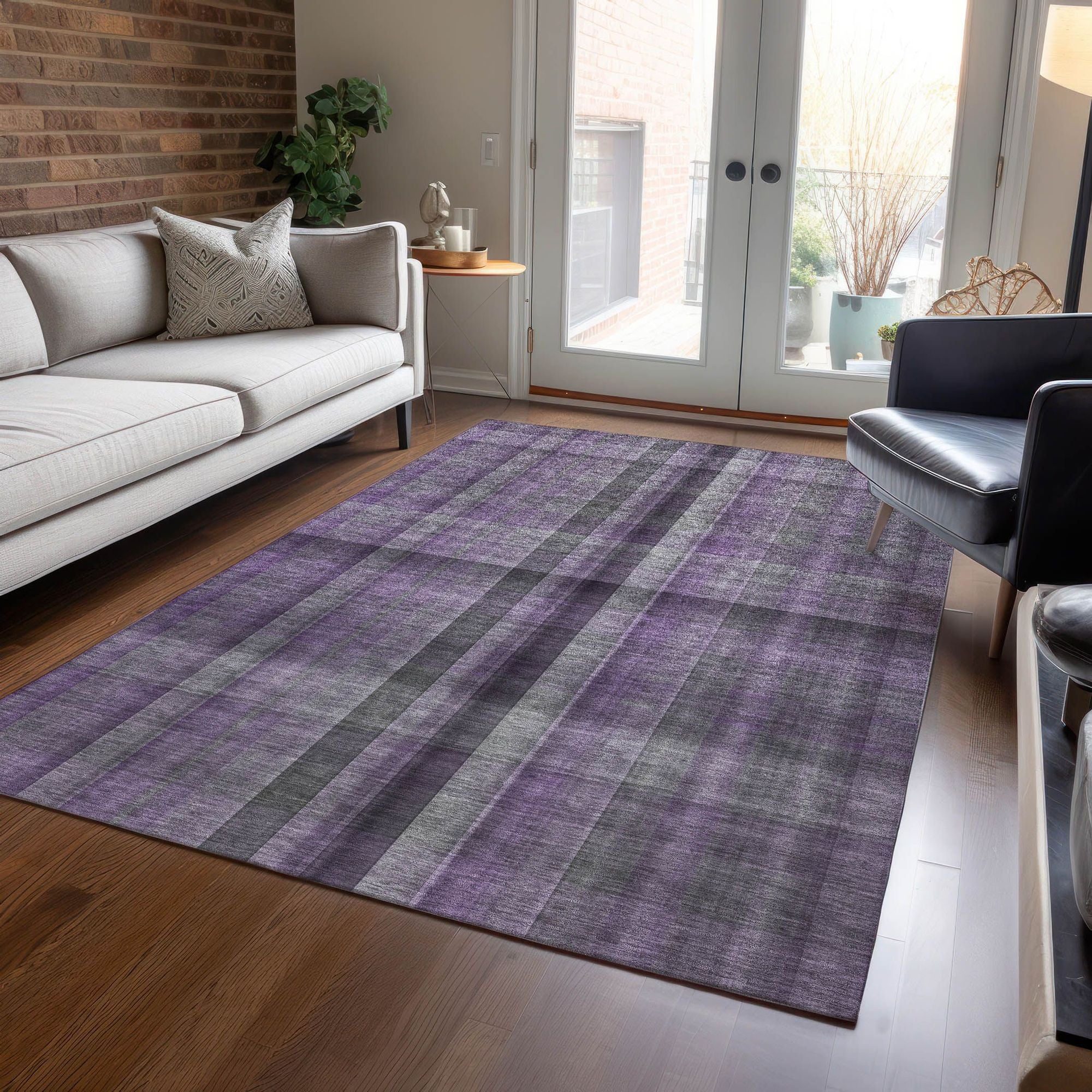 Machine Made ACN548 Purple  Rugs #color_purple 