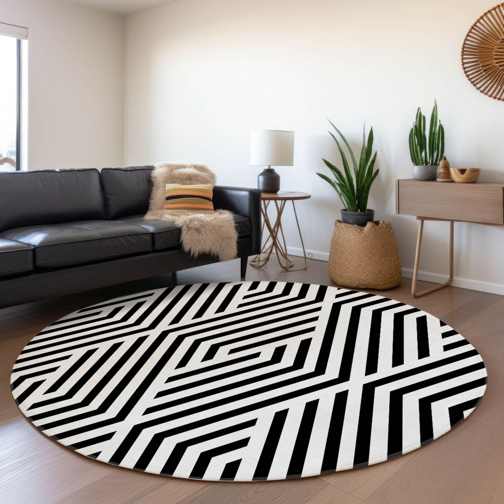 Machine Made ACN550 Black  Rugs #color_black 