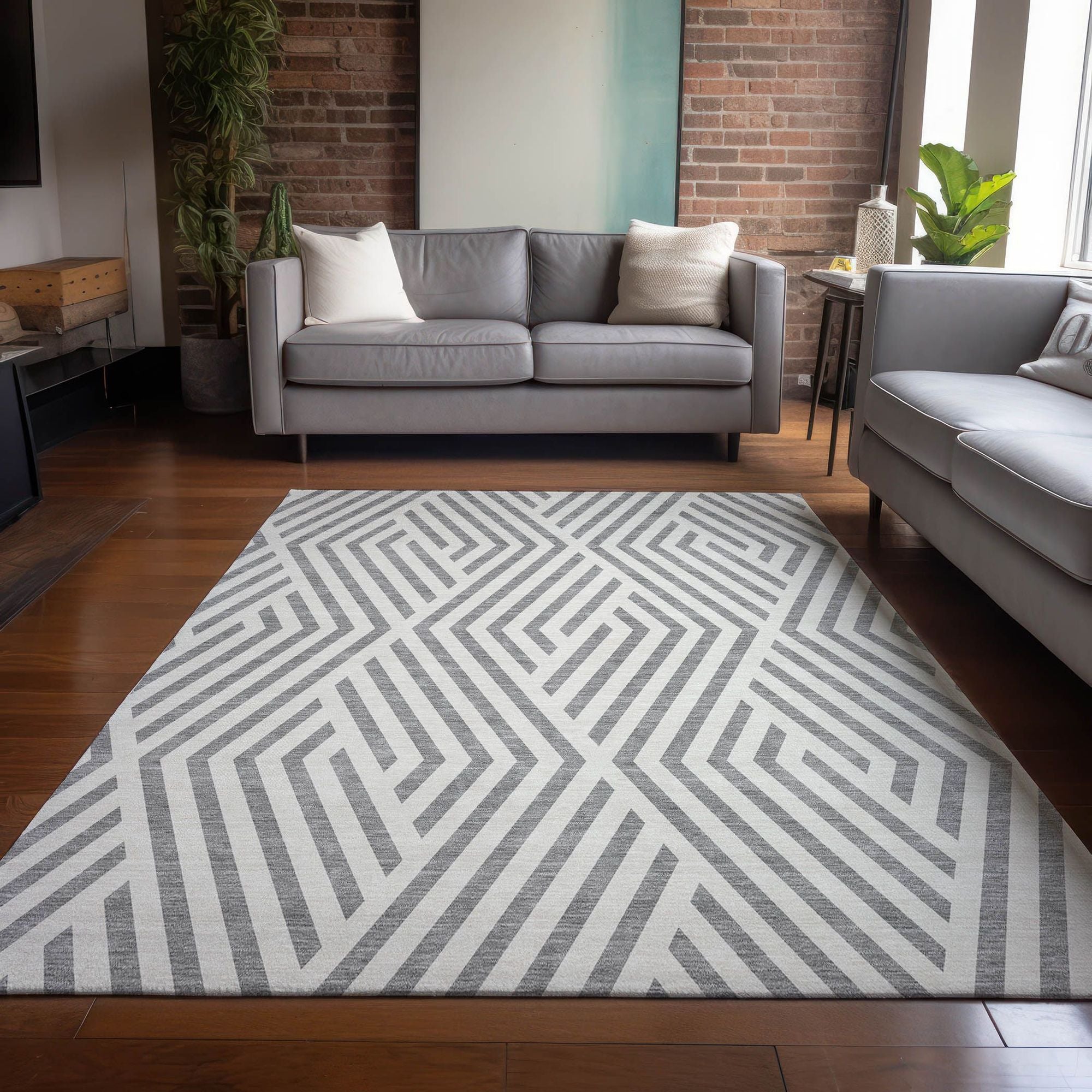 Machine Made ACN550 Gray  Rugs #color_gray 