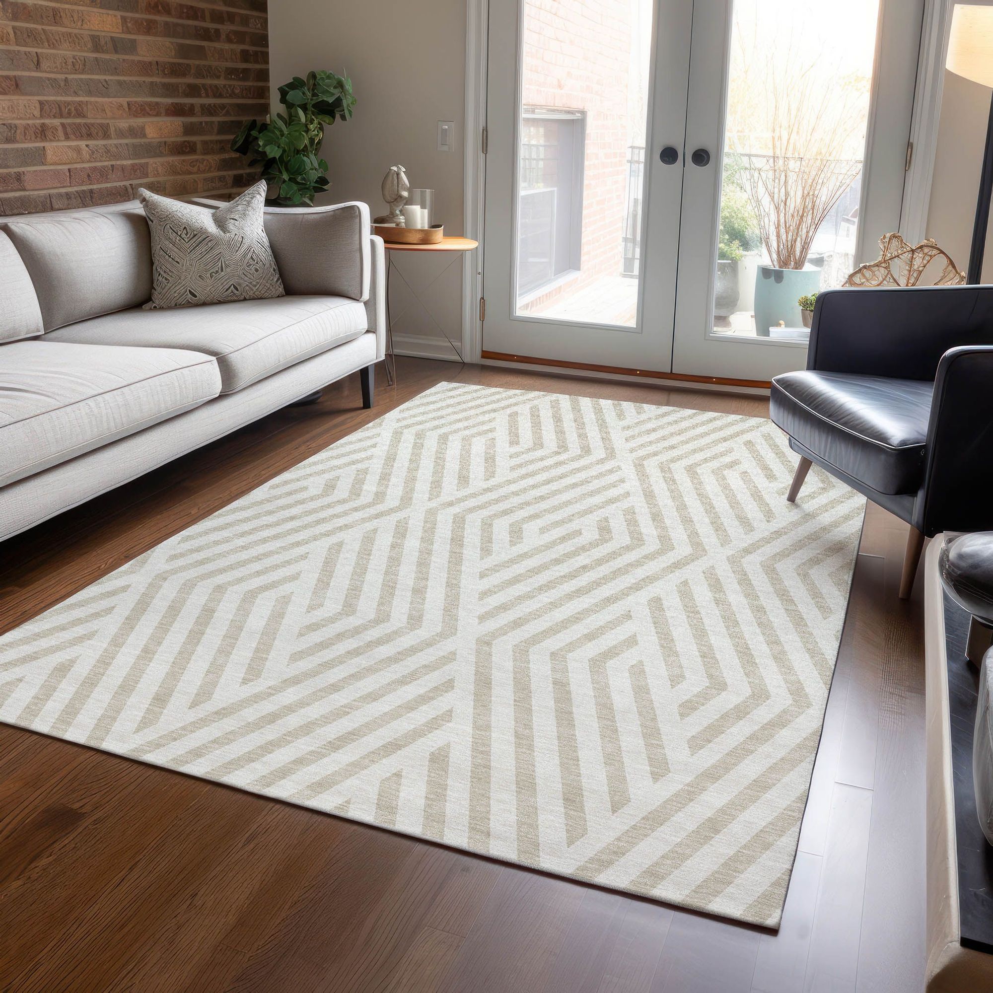 Machine Made ACN550 Ivory  Rugs #color_ivory 