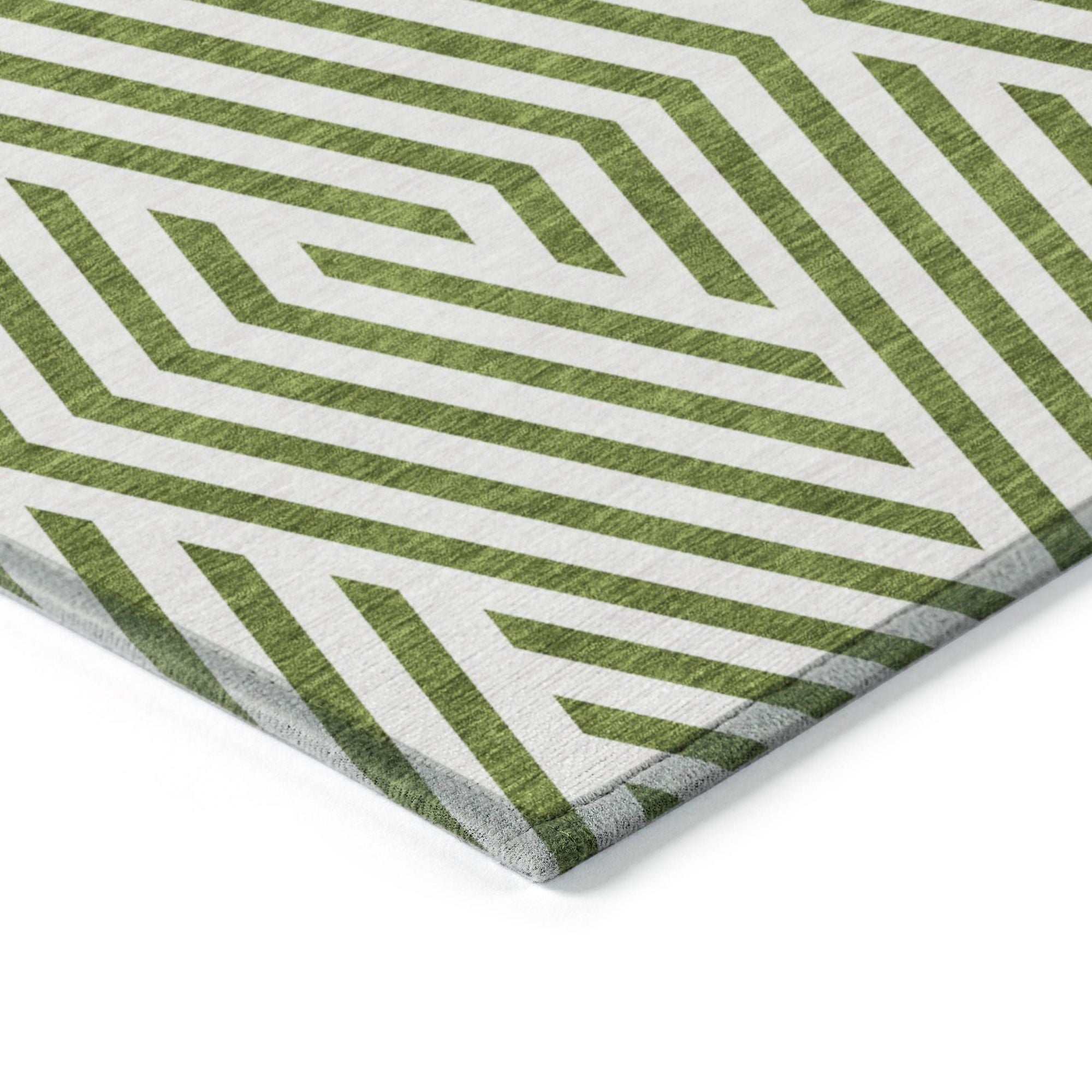 Machine Made ACN550 Olive Green Rugs #color_olive green